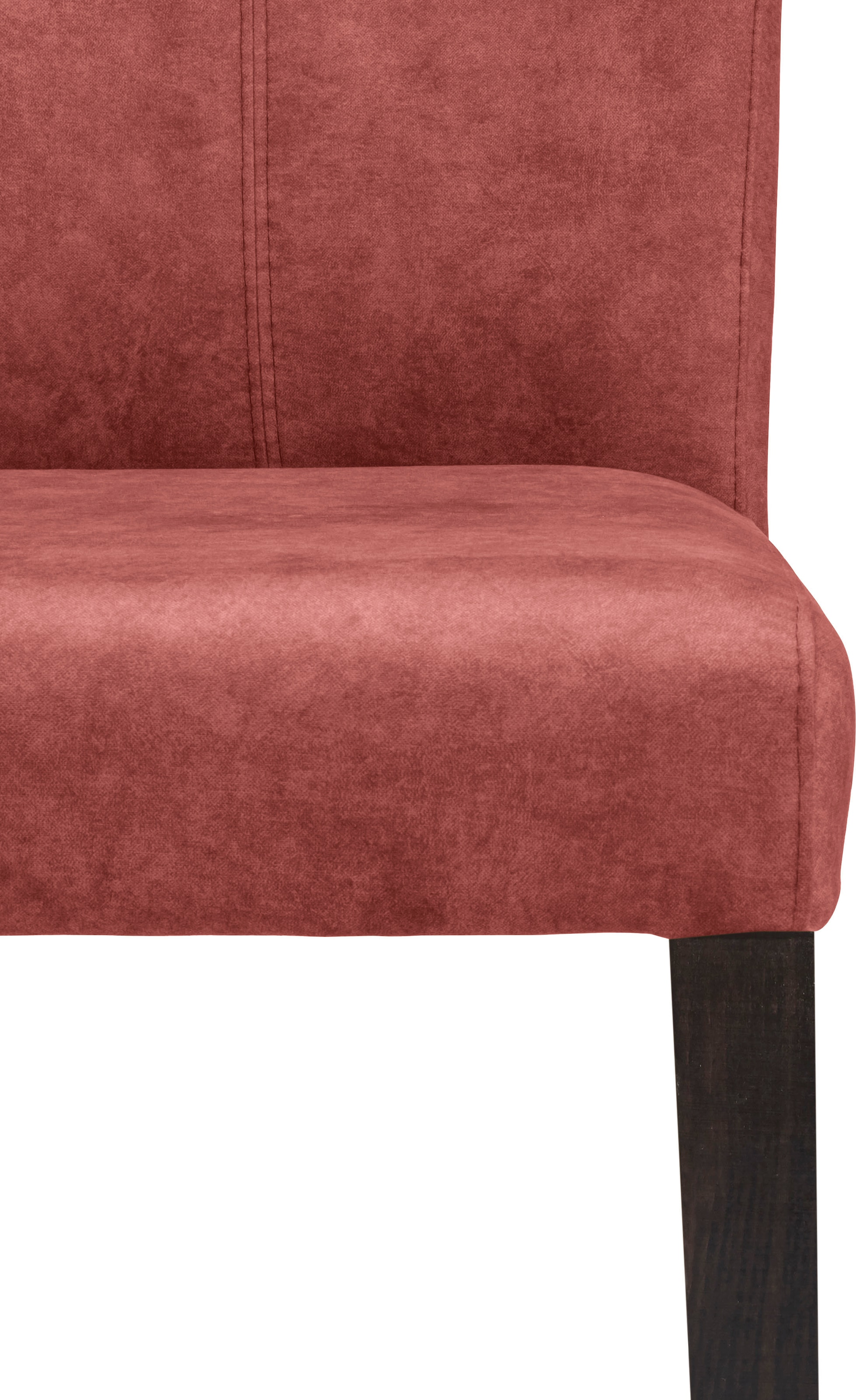 Home affaire 4-Fussstuhl »Aspen«, (Set), 2 St., Samtvelours, Beine aus massiver Buche, wengefarben lackiert