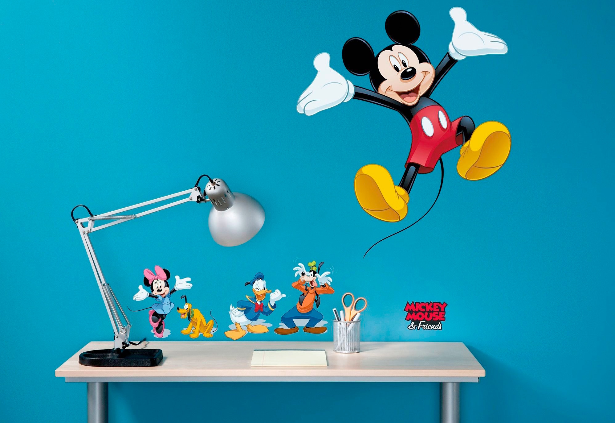 Komar Wandtattoo »Mickey and Friends«, (5 St.), 50x70 cm (Breite x Höhe), selbstklebendes Wandtattoo