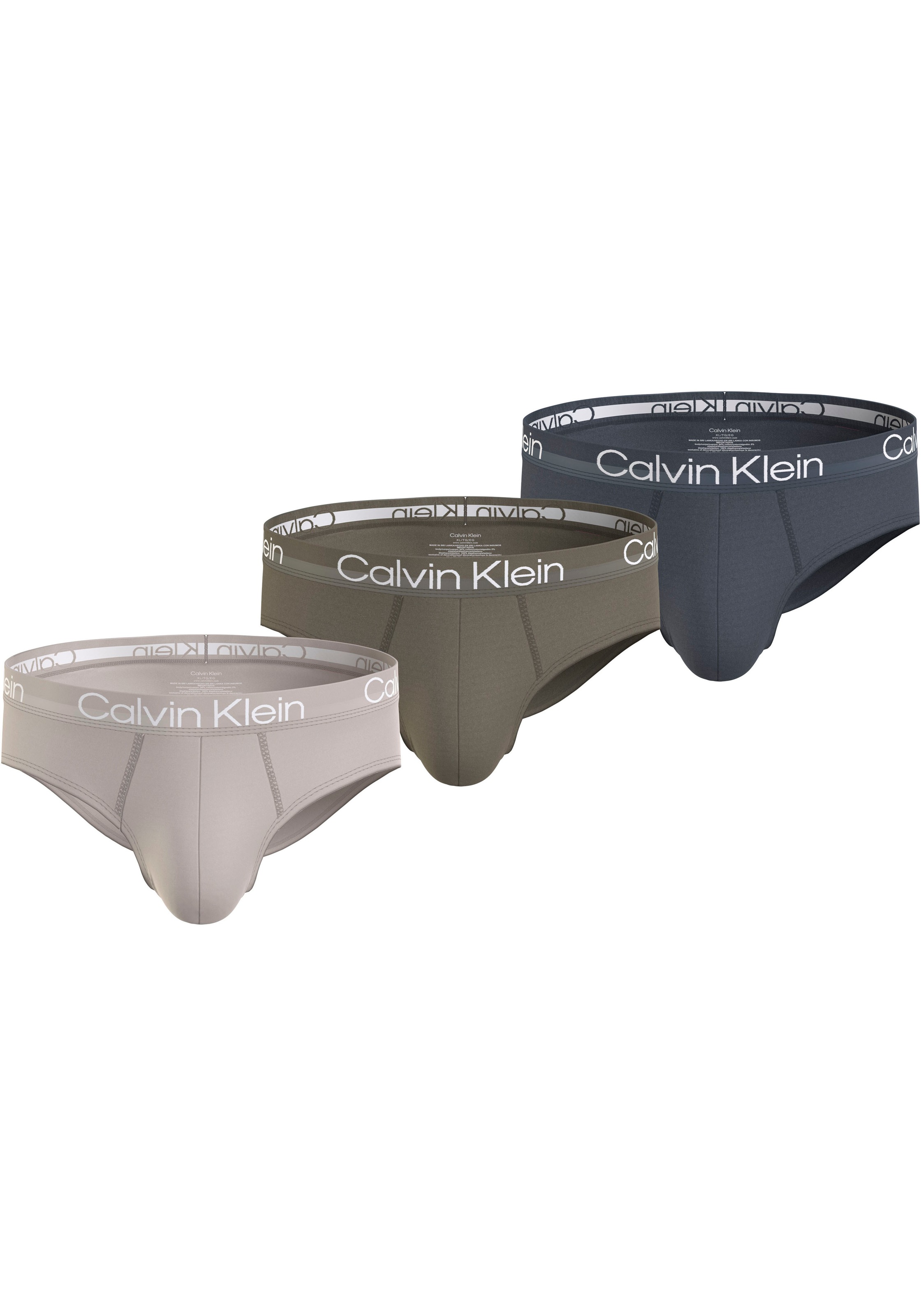 Calvin Klein Underwear Hipster Packung, 3 Stk. mit Logo Webbund