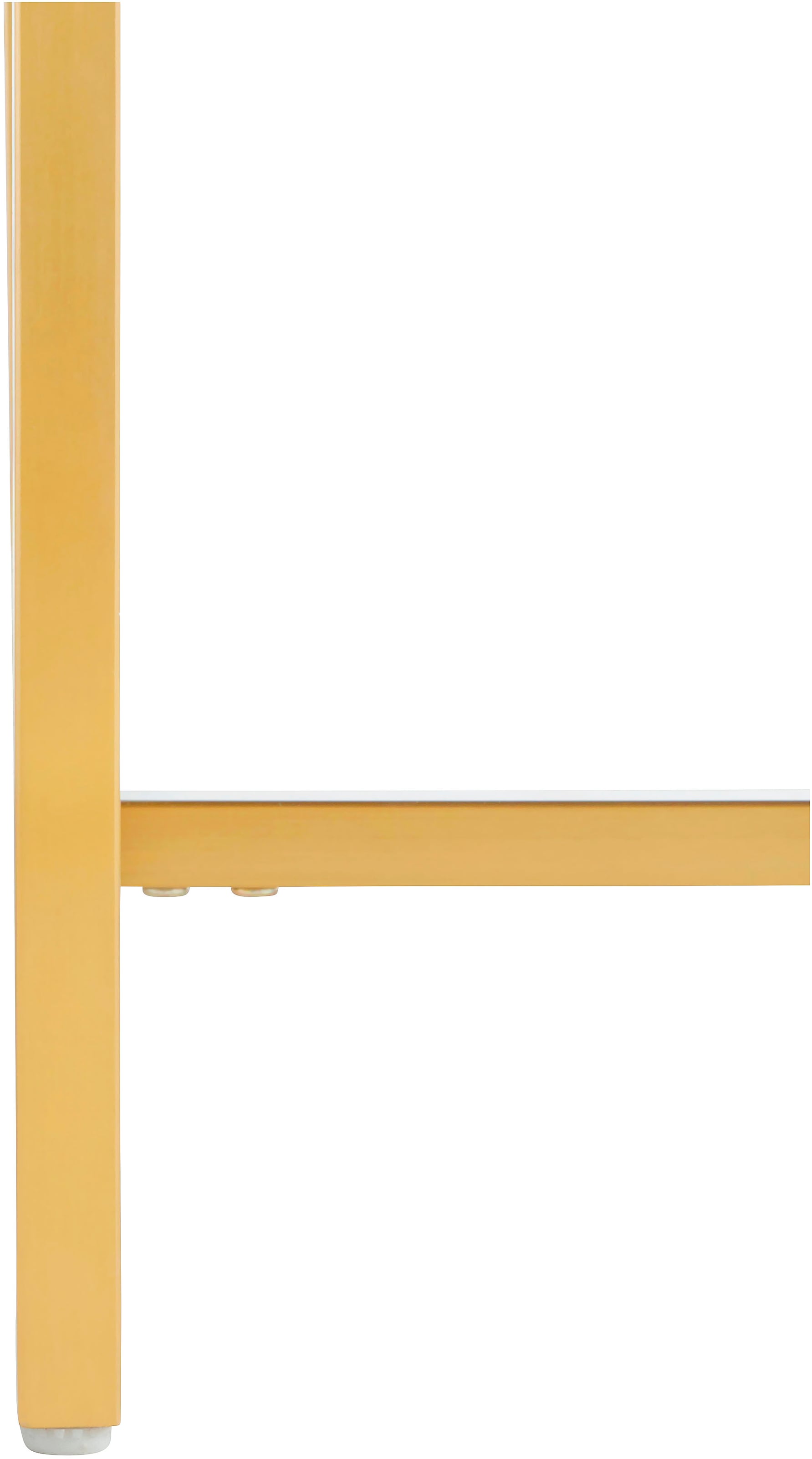 Leonique Sideboard »Minfi, TOPSELLER!, OTTOs Choice«, in 3D-Optik, Konsolentisch mit goldfarbenem Metallgestell