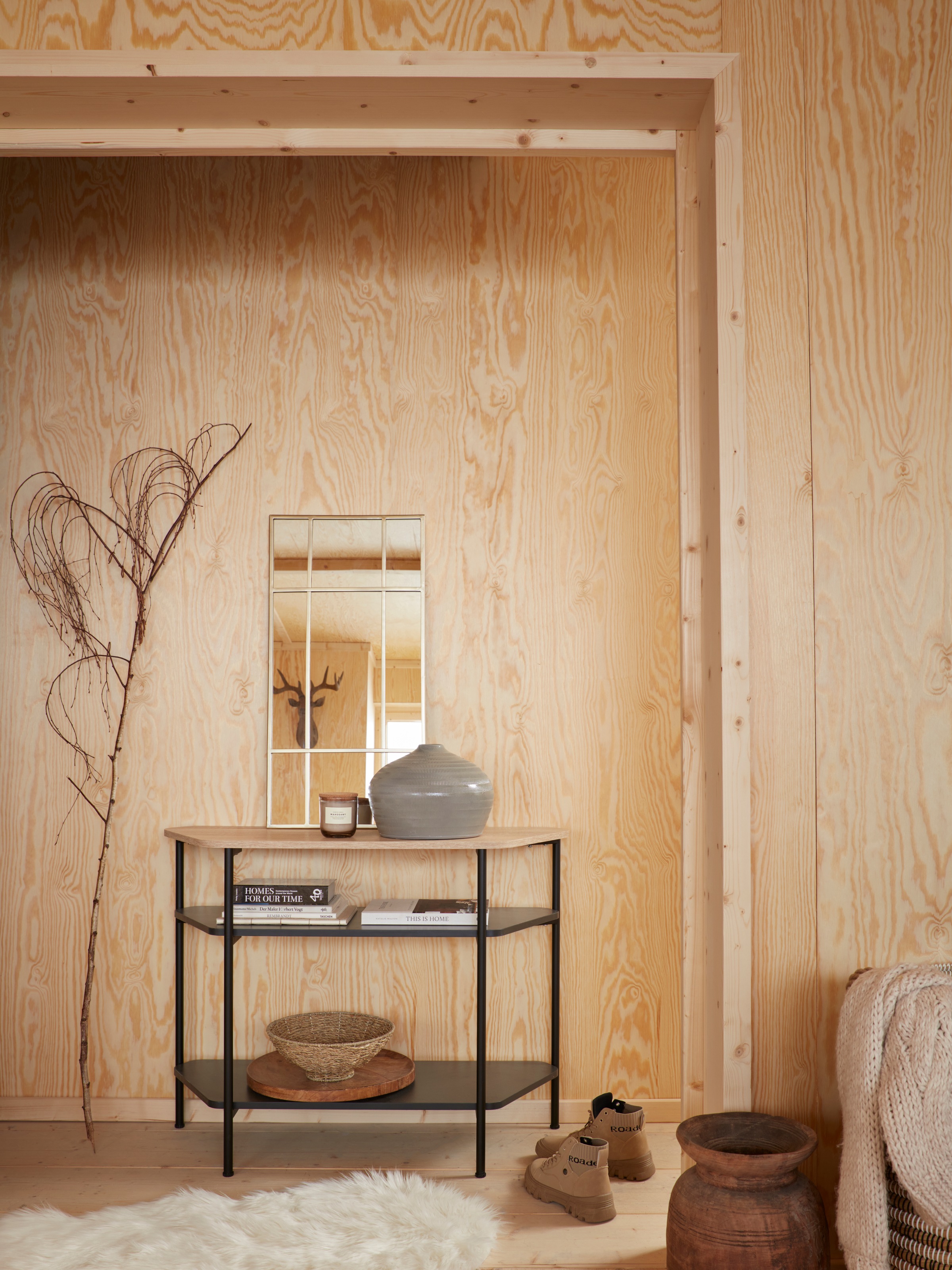 Creativ deco Tischvase »HUMILIS«, (1 St.), aus Keramik, mit Streifenmuster