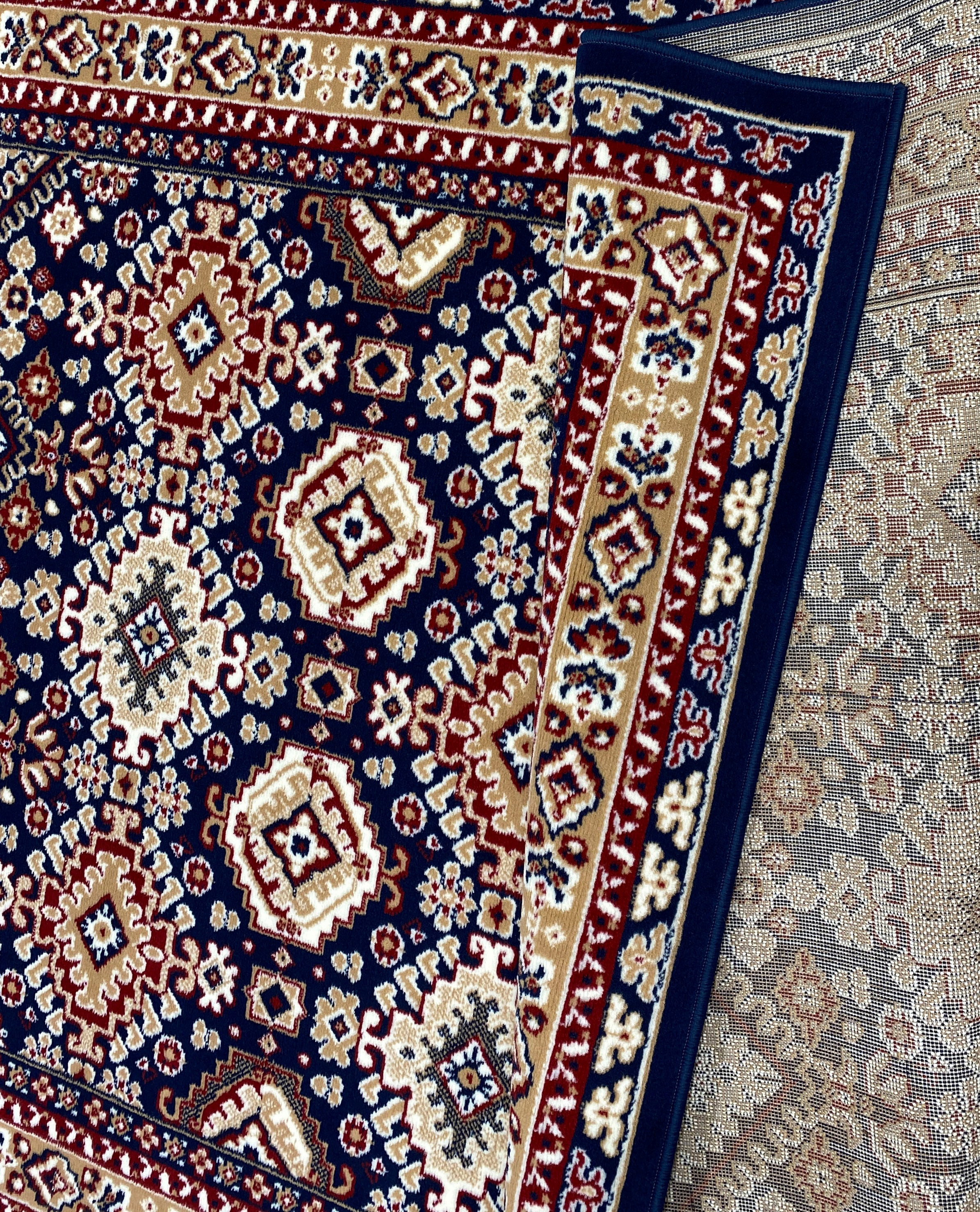 my home Teppich »Diantha«, rechteckig, 7 mm Höhe, Orient-Optik, mit Bordüre, Kurzflor, pflegeleicht, elegant, weich