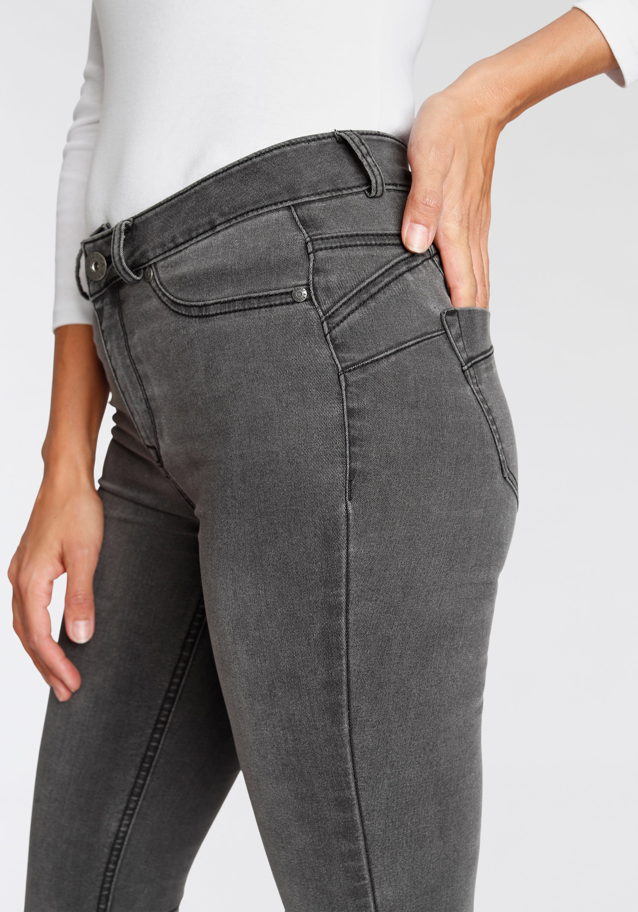 Arizona Skinny-fit-Jeans »Ultra Stretch«, skinny-fit, betonte Taille, shaping-Effekt, high Waist