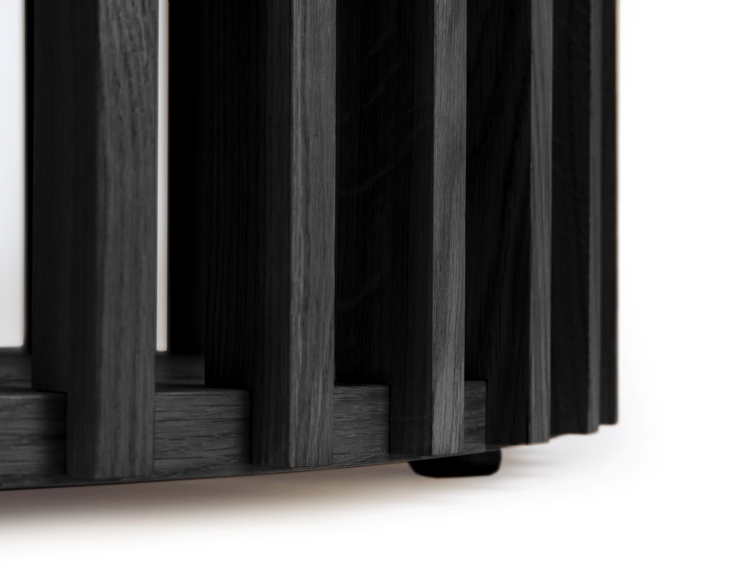 andas Couchtisch »Drum«, Holzfurnier aus Eiche, Sprossen aus massiver Eiche