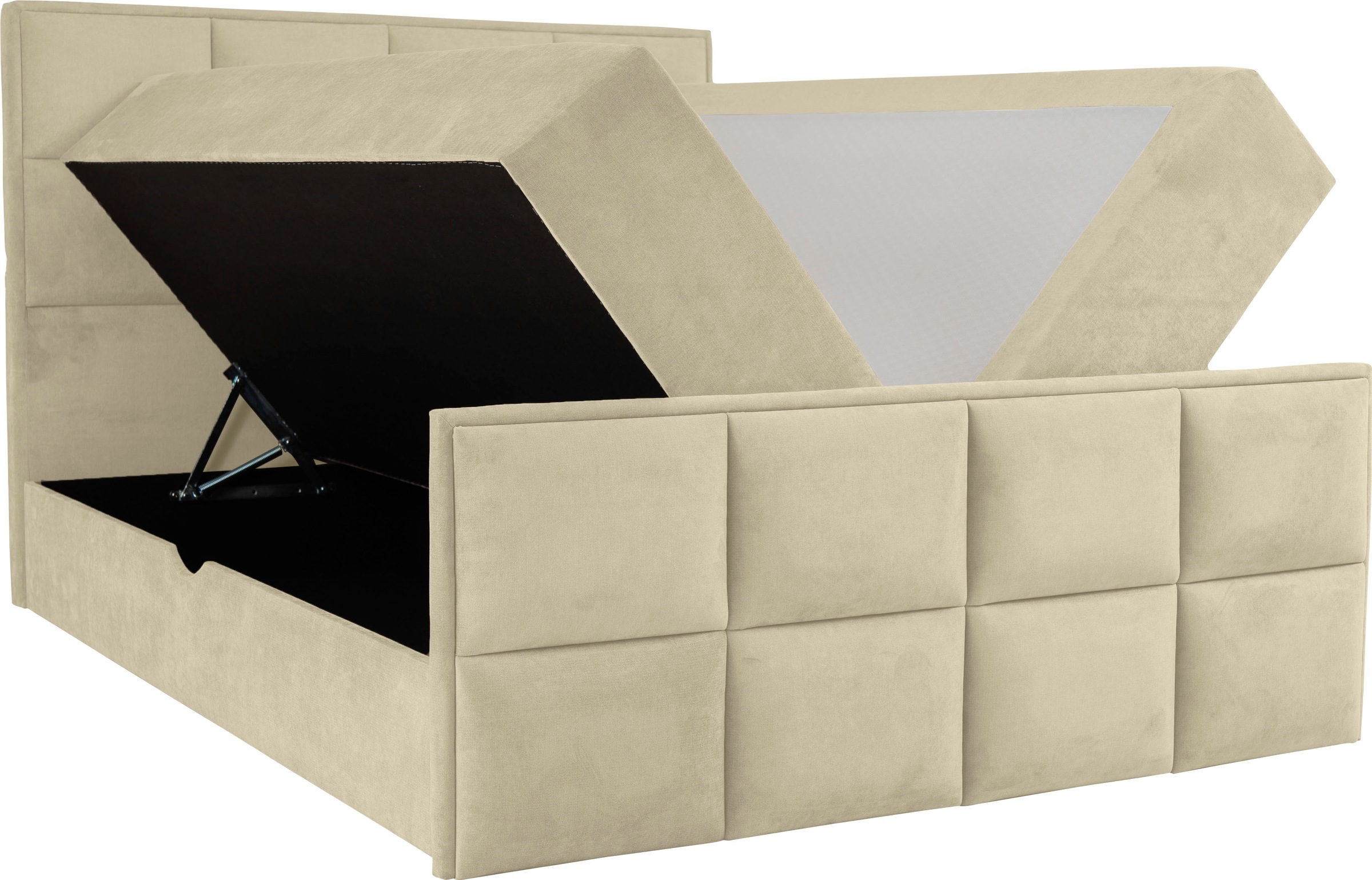 Leonique Boxspringbett »Timeo«, in den Breiten 120,140,160 & 180 cm erhältlich