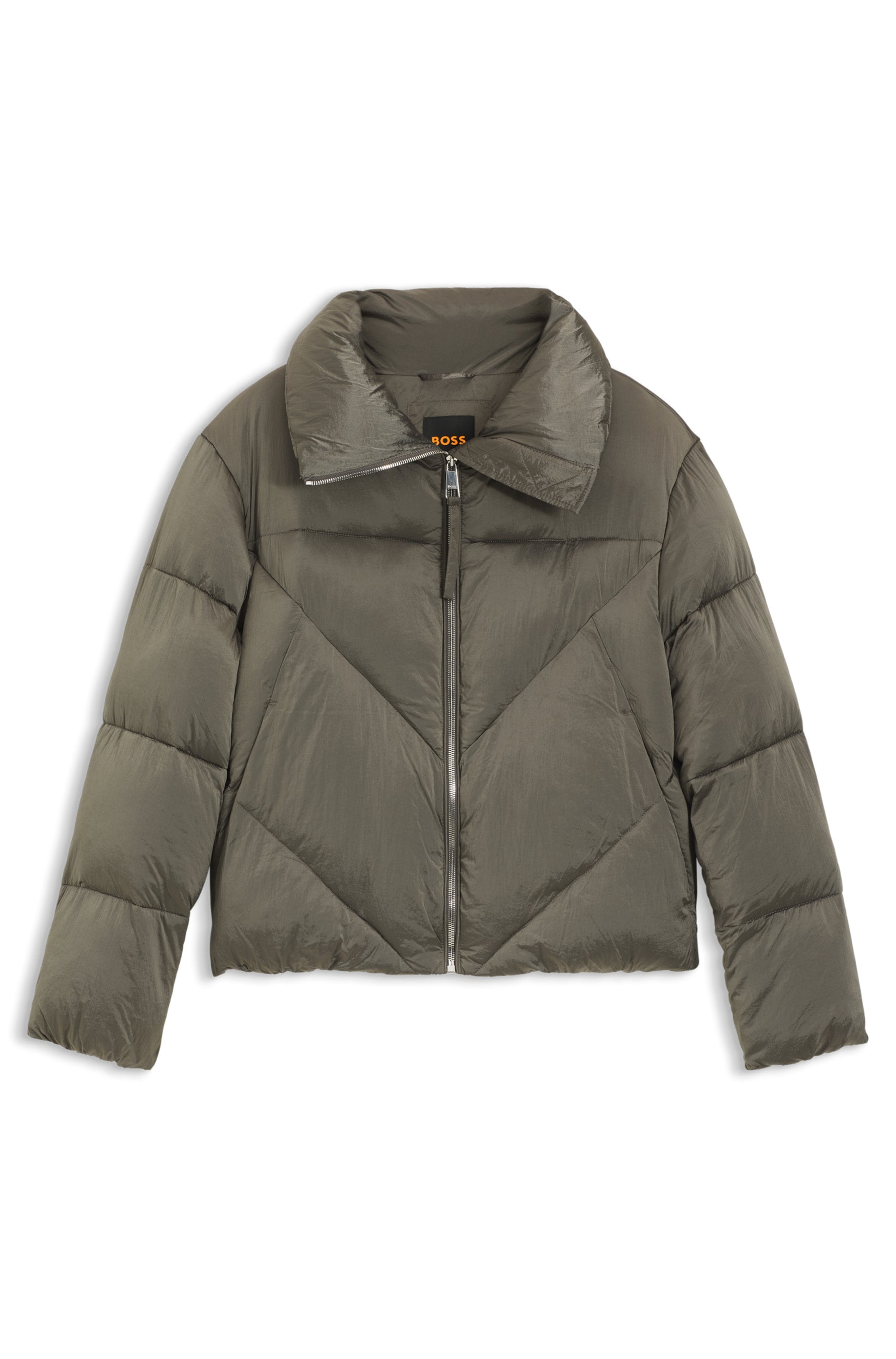 BOSS ORANGE Steppjacke »Padilena Premium Damenmode«, Regular Fit mit Stehkragen, gefütterte Taschen