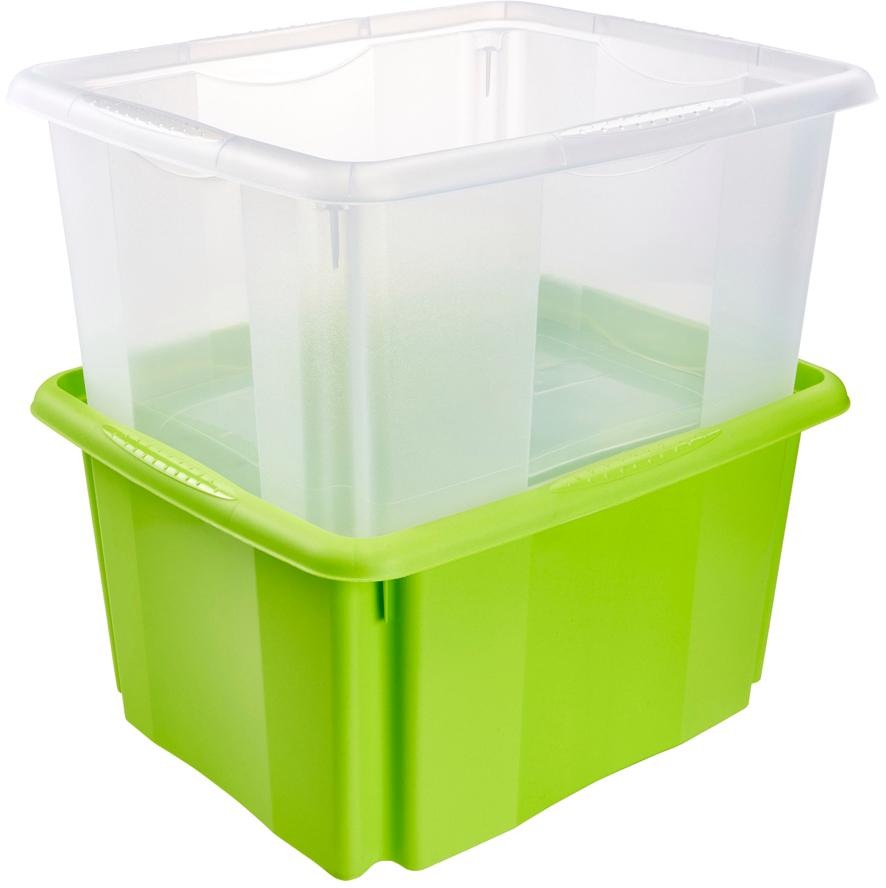 keeeper "emil" Aufbewahrungsbox, 24 L, mit Deckel, hochwertiger Kunststoff