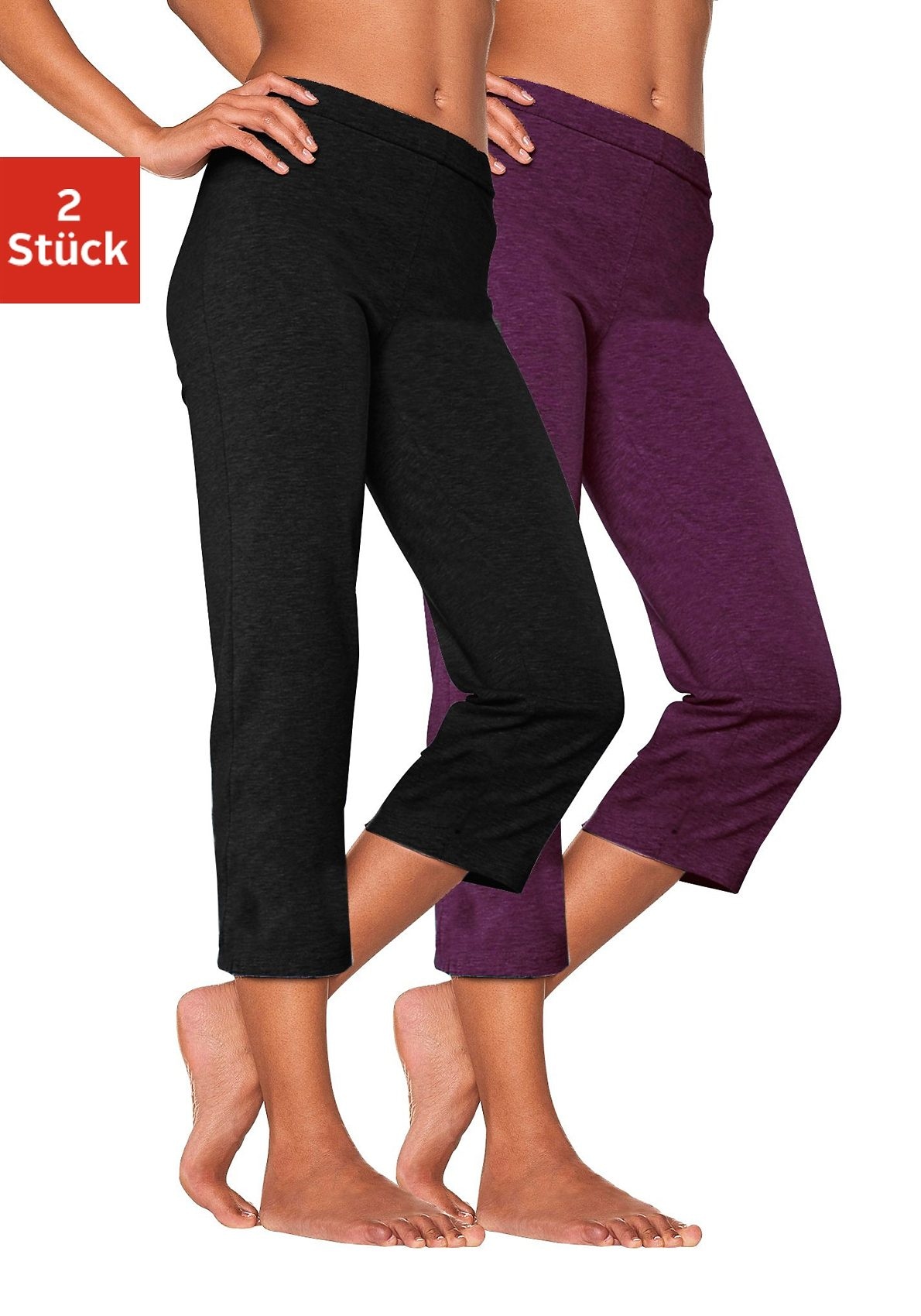 Vivance active Caprihose, (2er-Pack)