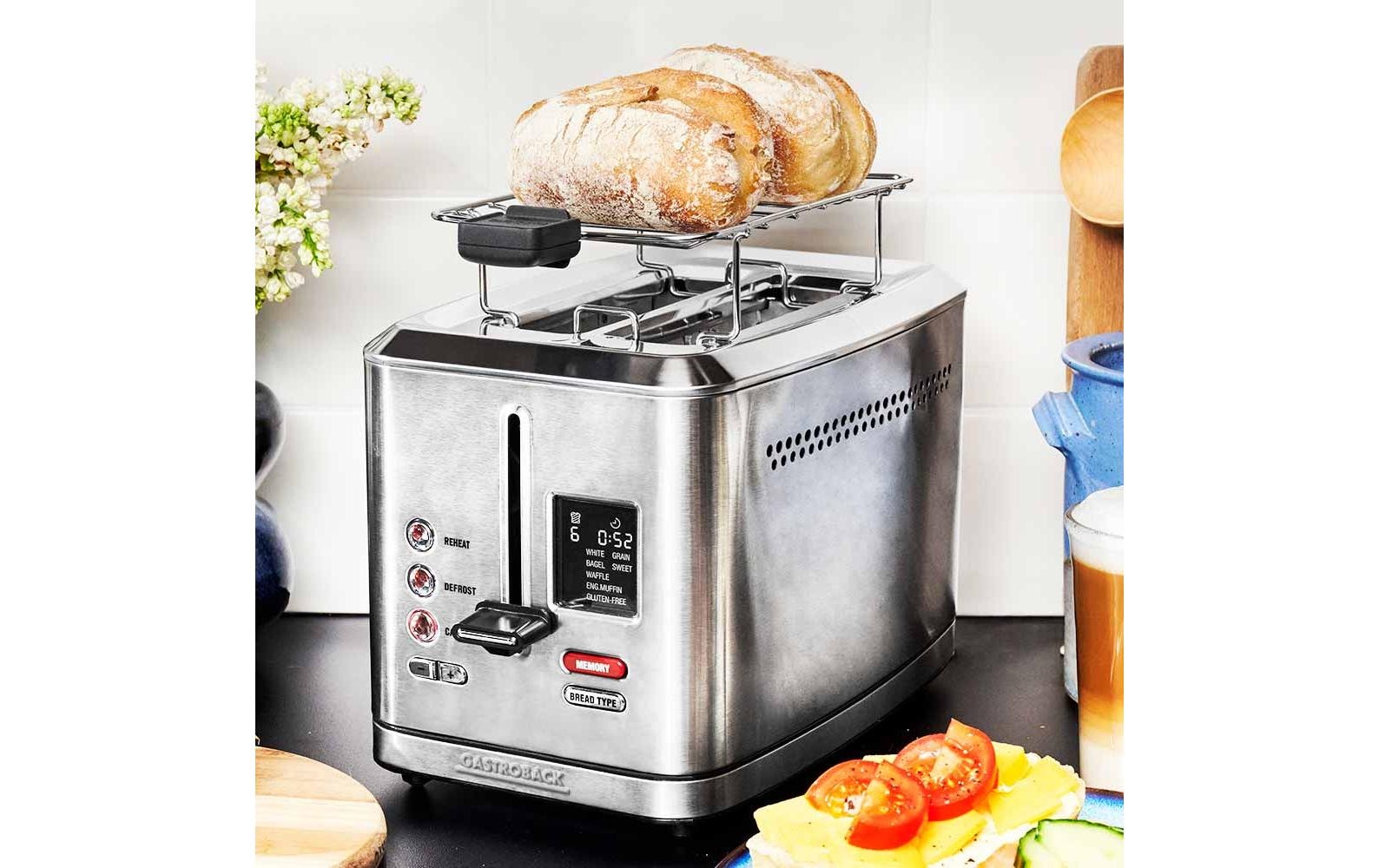 Gastroback Toaster »Digital 2S Silber«, für 2 Scheiben, 950 W