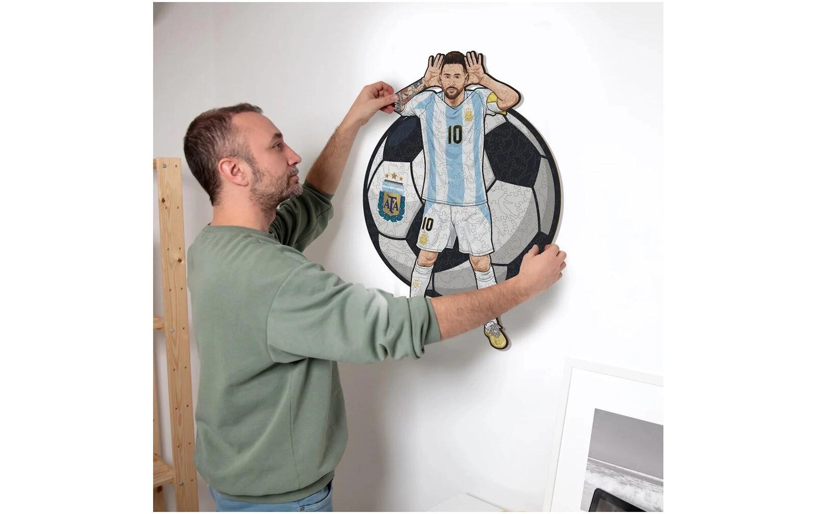 Puzzle »Iconic Lionel Messi (Argentina)«, Holzart: Birke (Herkunftsland: China)