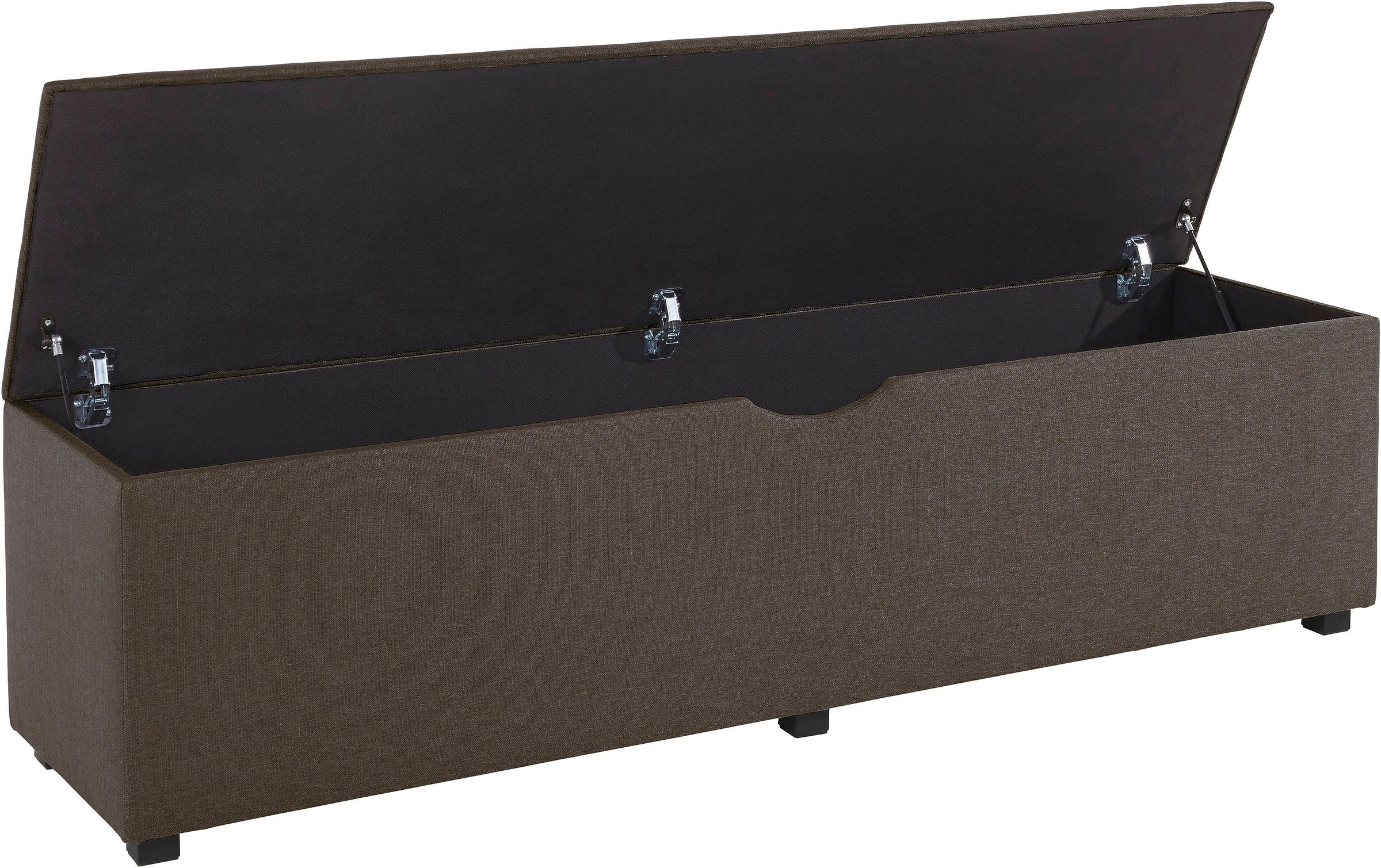 Places of Style Hockerbank »Knobbed«, Hockerbank mit Stauraum, Breite 120 cm und 160 cm