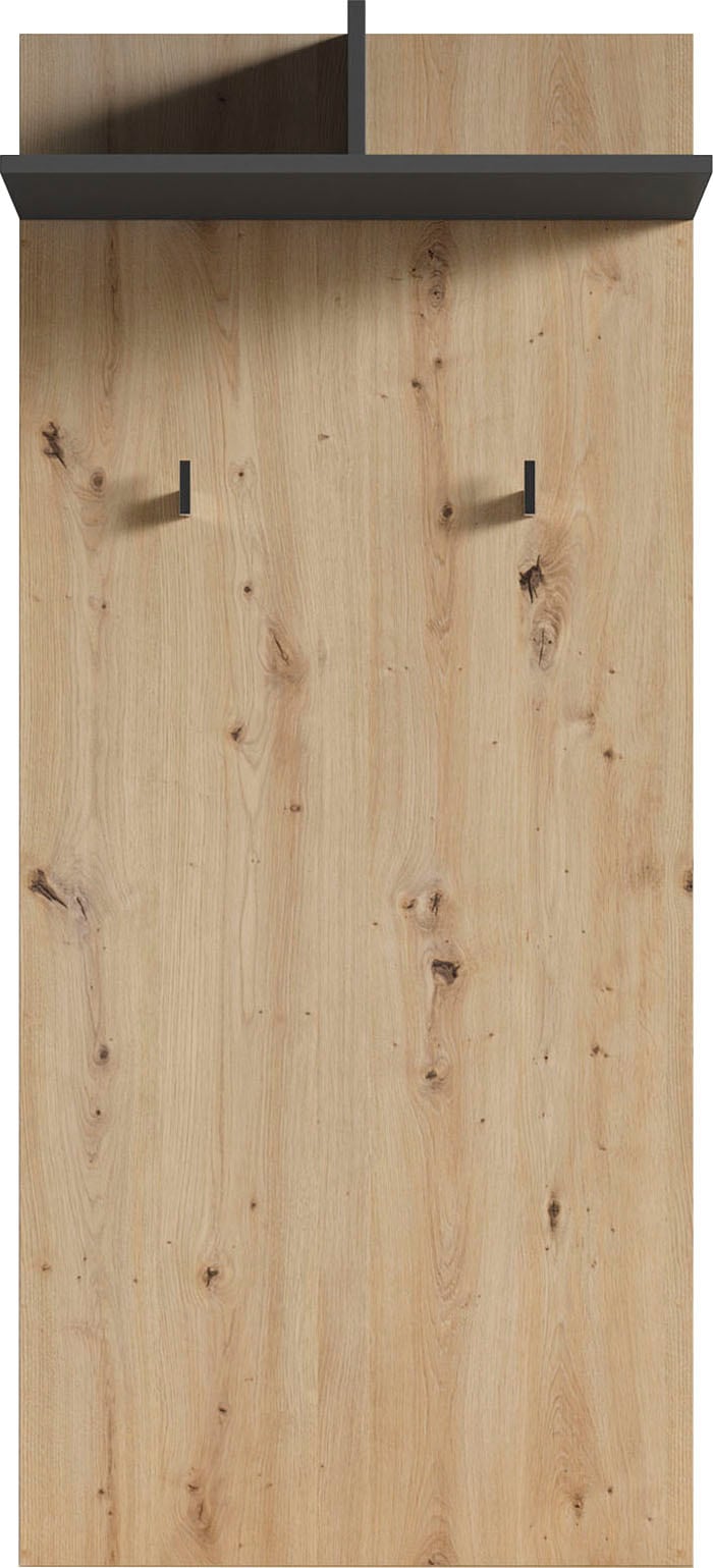 INOSIGN Garderobenpaneel »Ben«, (1 St.), Breite 60 cm, mit Kleiderhaken und Ablage