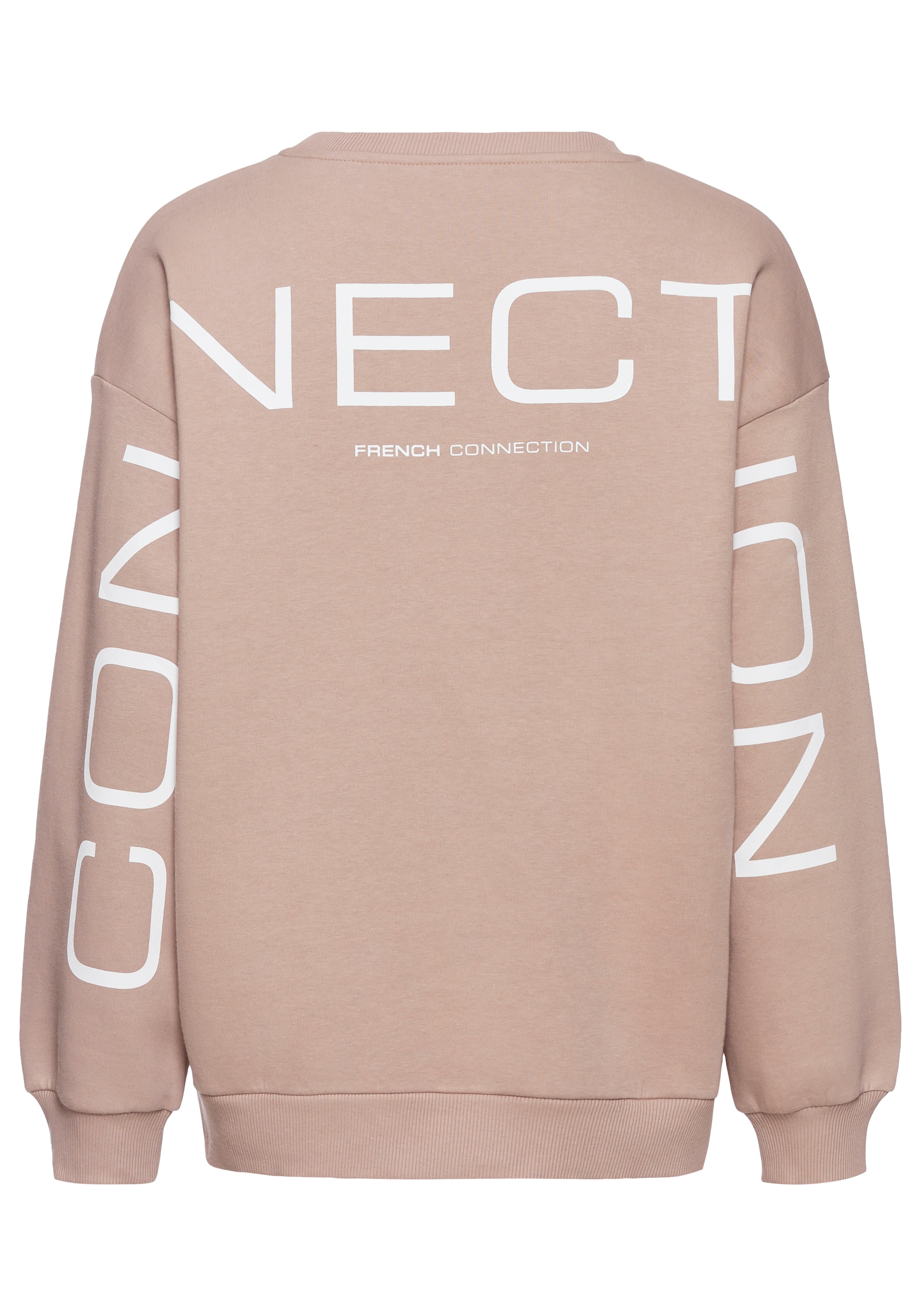 French Connection Sweatshirt, mit grossem Logodruck auf dem Rücken