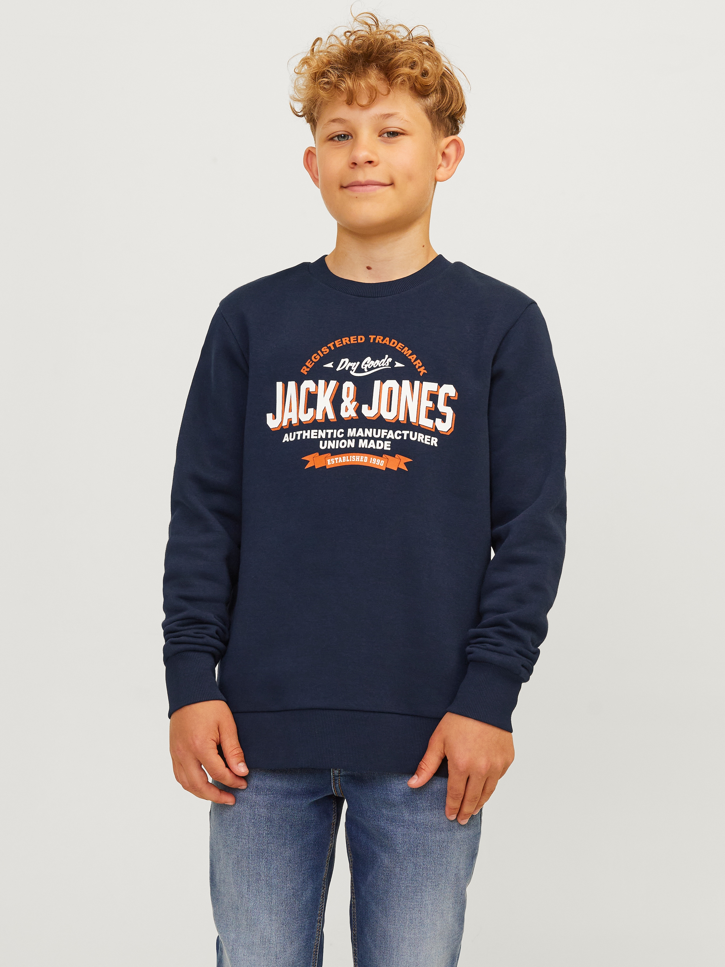 Jack & Jones Junior Sweatshirt »JJELOGO SWEAT CREW 2 COL 24/25 NOOS JNR«