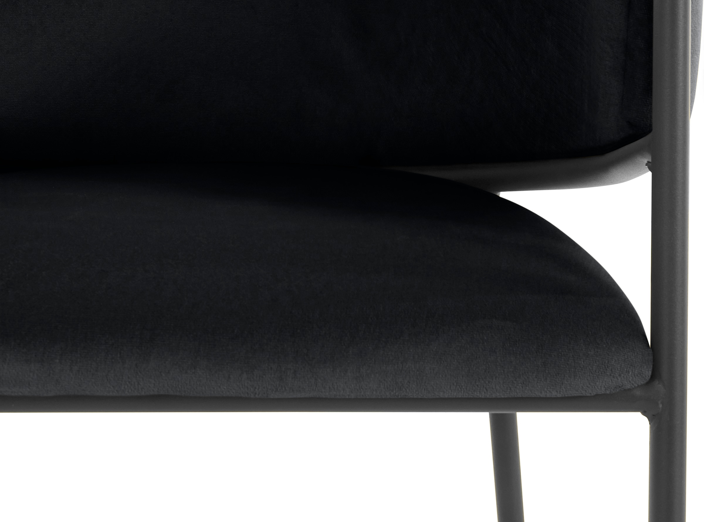 andas Armlehnstuhl »Jorun«, online im St., Sitzhöhe schwarzen cm Webstoff Jelmoli-Versand mit bestellen Metallbeinen, 2er 48 2 fein, | Set
