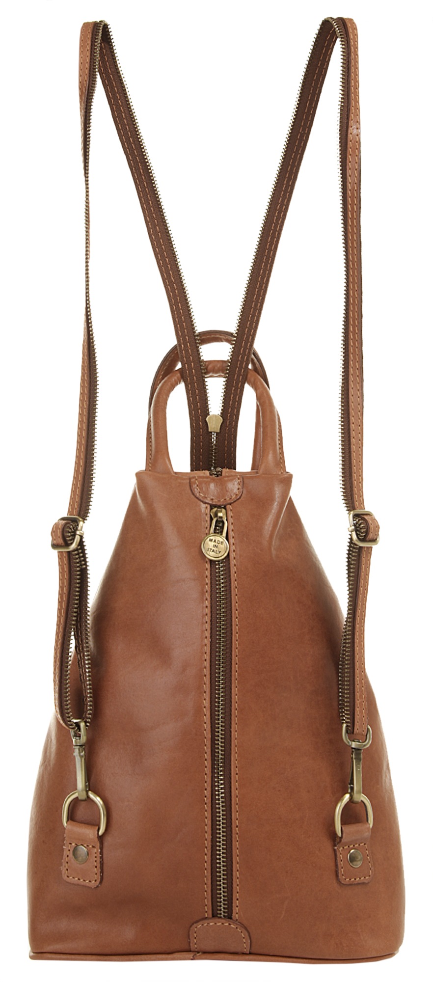 Piké Cityrucksack, echt Leder, Made in Italy