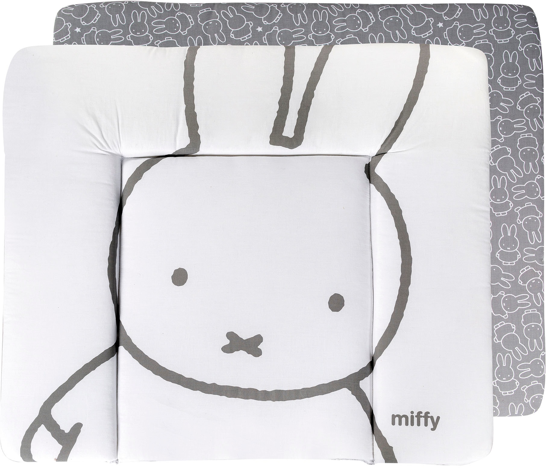 roba® Wickelauflage »miffy® Hase, weiss & grau, 85 x 75 cm«