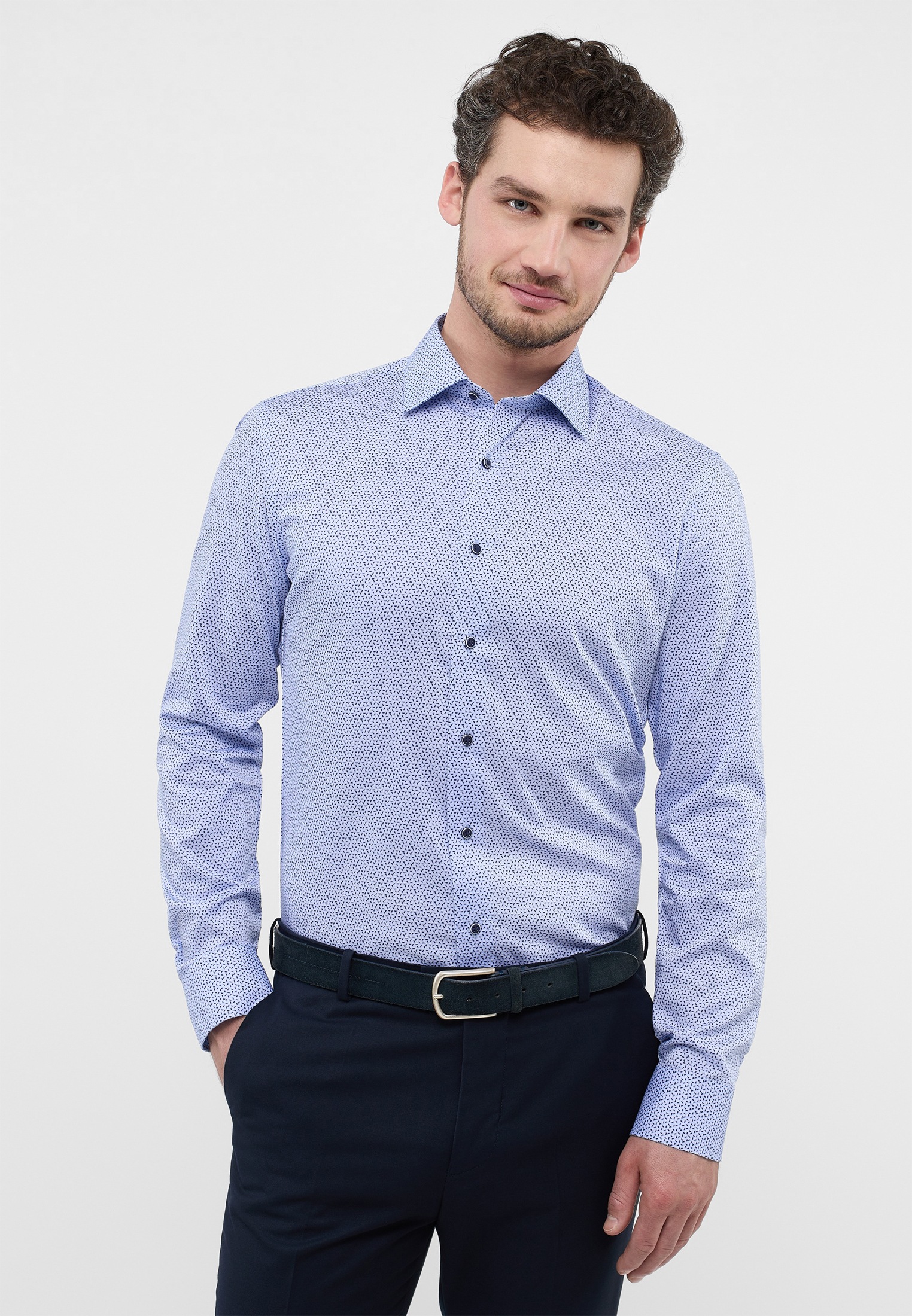 Eterna Langarmhemd »SLIM FIT« NON IRON (bügelfrei)