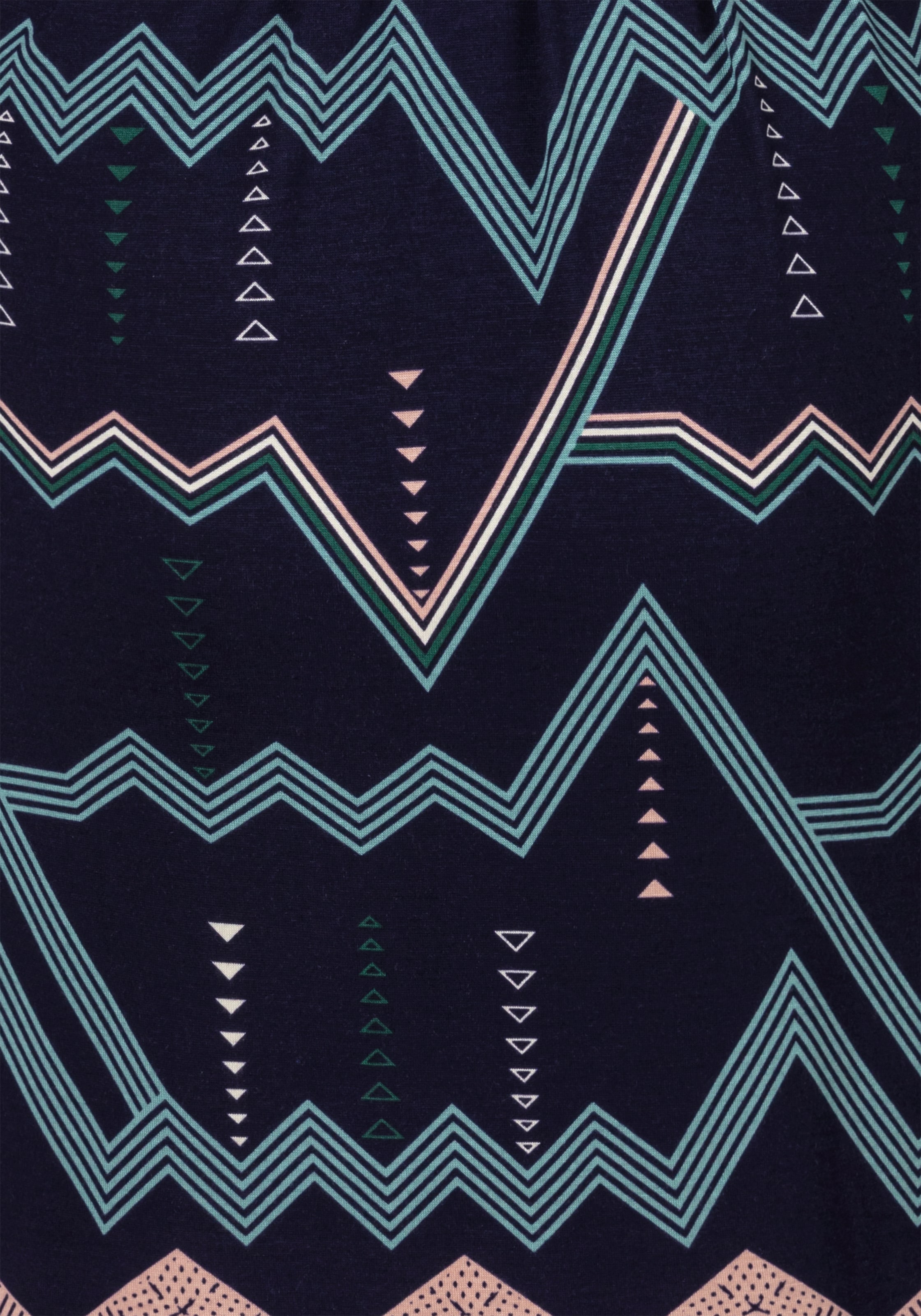 LASCANA Kimono, mit grafischem Zick-Zack Muster