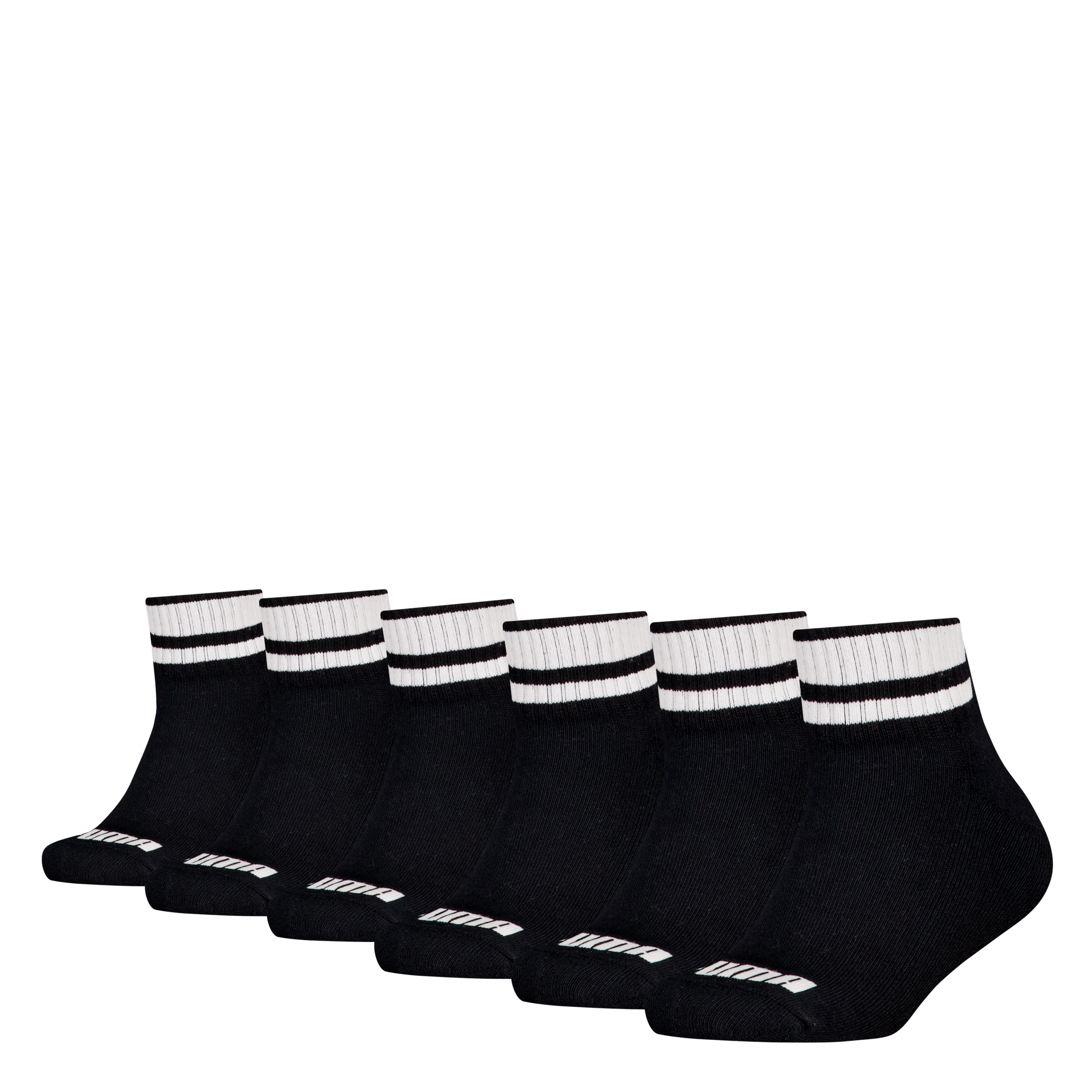 PUMA Kurzsocken »PUMA KIDS CLYDE CUSHIONED QUARTER 6P ECOM« 6er-Pack, mit gepolstertem Fussbett