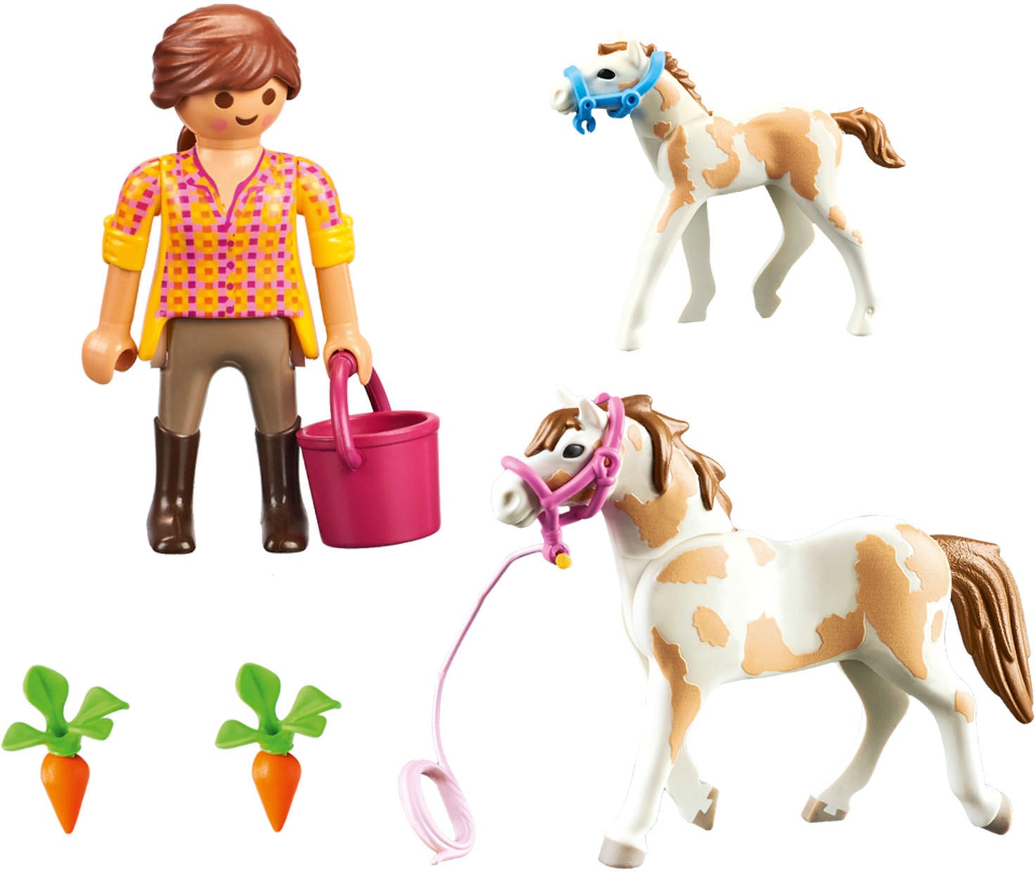 Playmobil® Konstruktions-Spielset »Pferd mit Fohlen (71243), Country«, (11 St.), Made in Europe