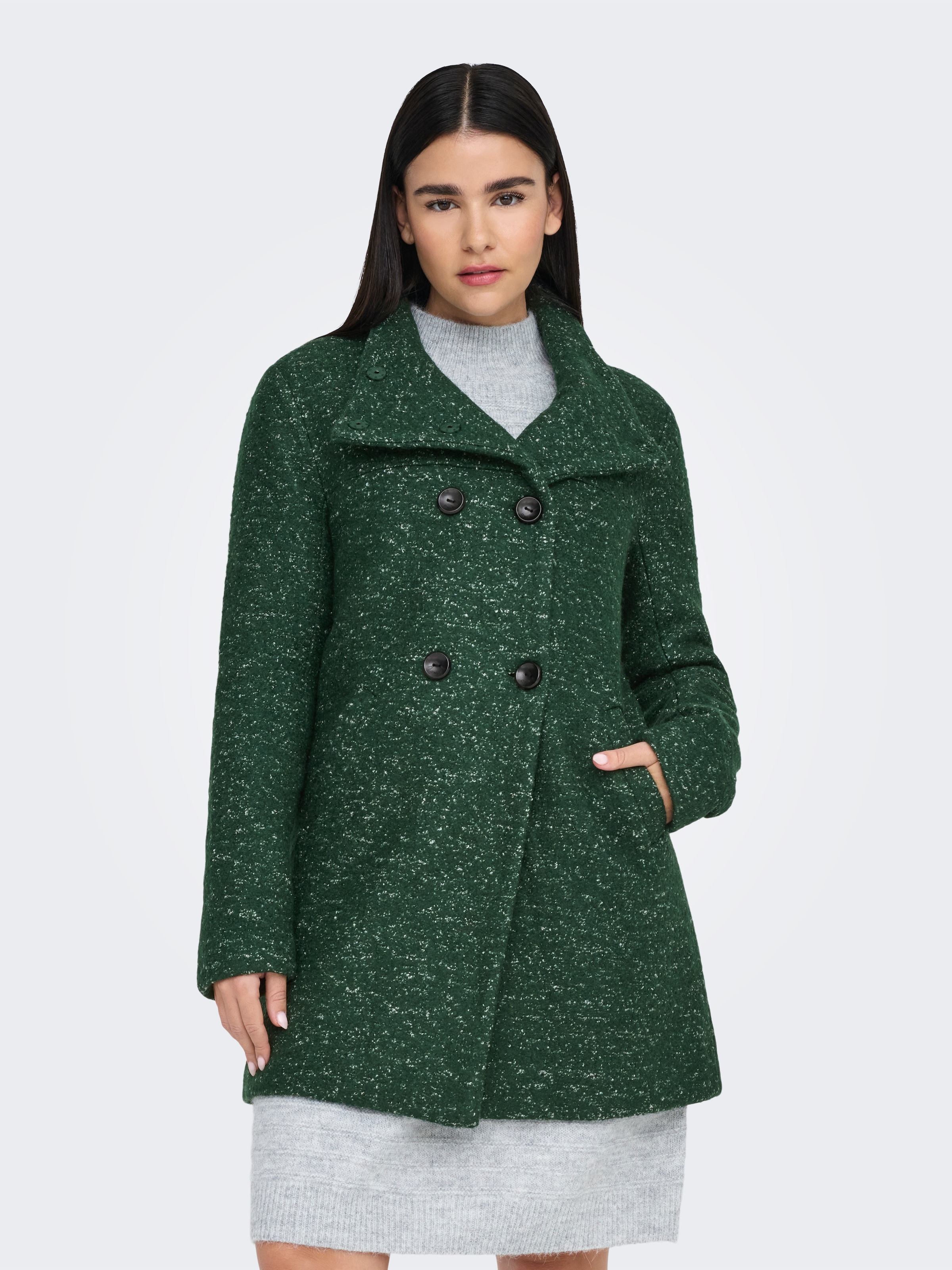 ONLY Langjacke »ONLNEWSOPHIA WOOL COAT OTW CC«, mit Wolle