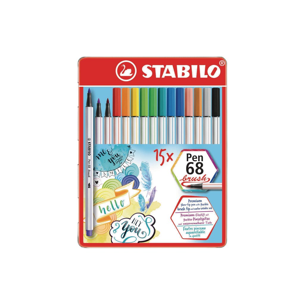 STABILO Faserstift »Pen 68 15 Stück,«