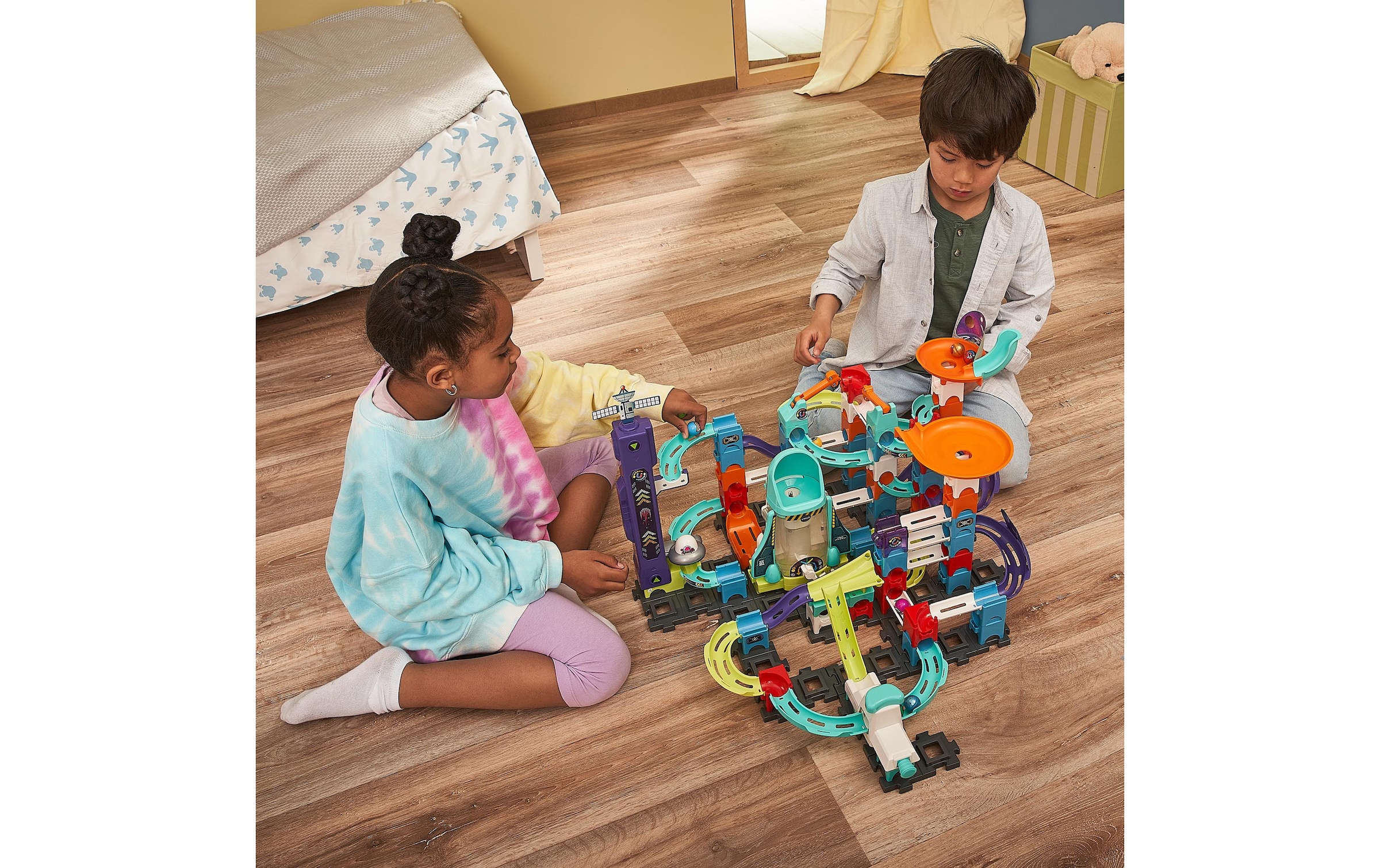 Vtech® Kugelbahn »Marble Rush – Space Magnetic Set XL300 E -DE-«, (115 tlg.)