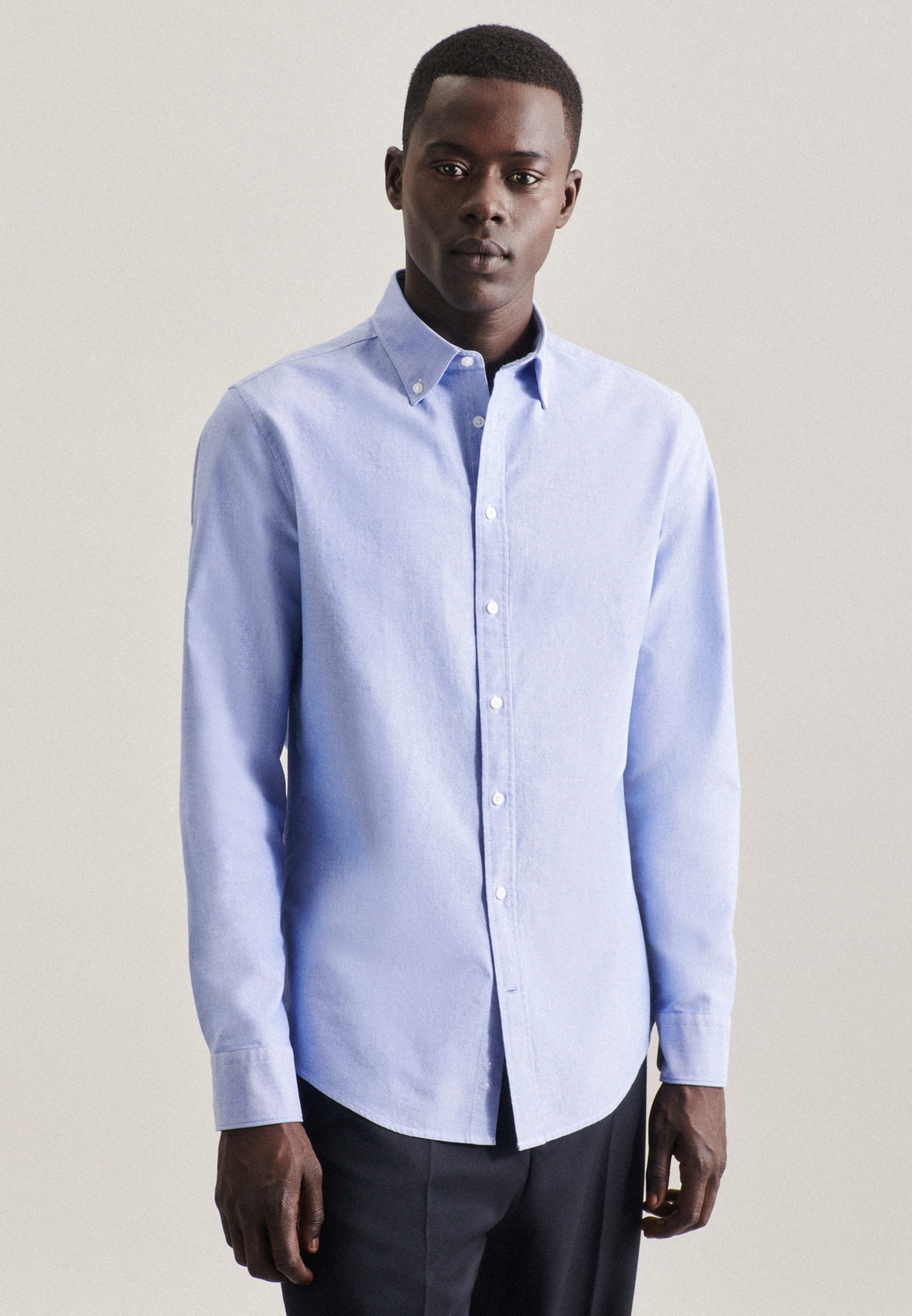 seidensticker Businesshemd »Slim« Slim 1/1 Button-Down-Kragen Uni