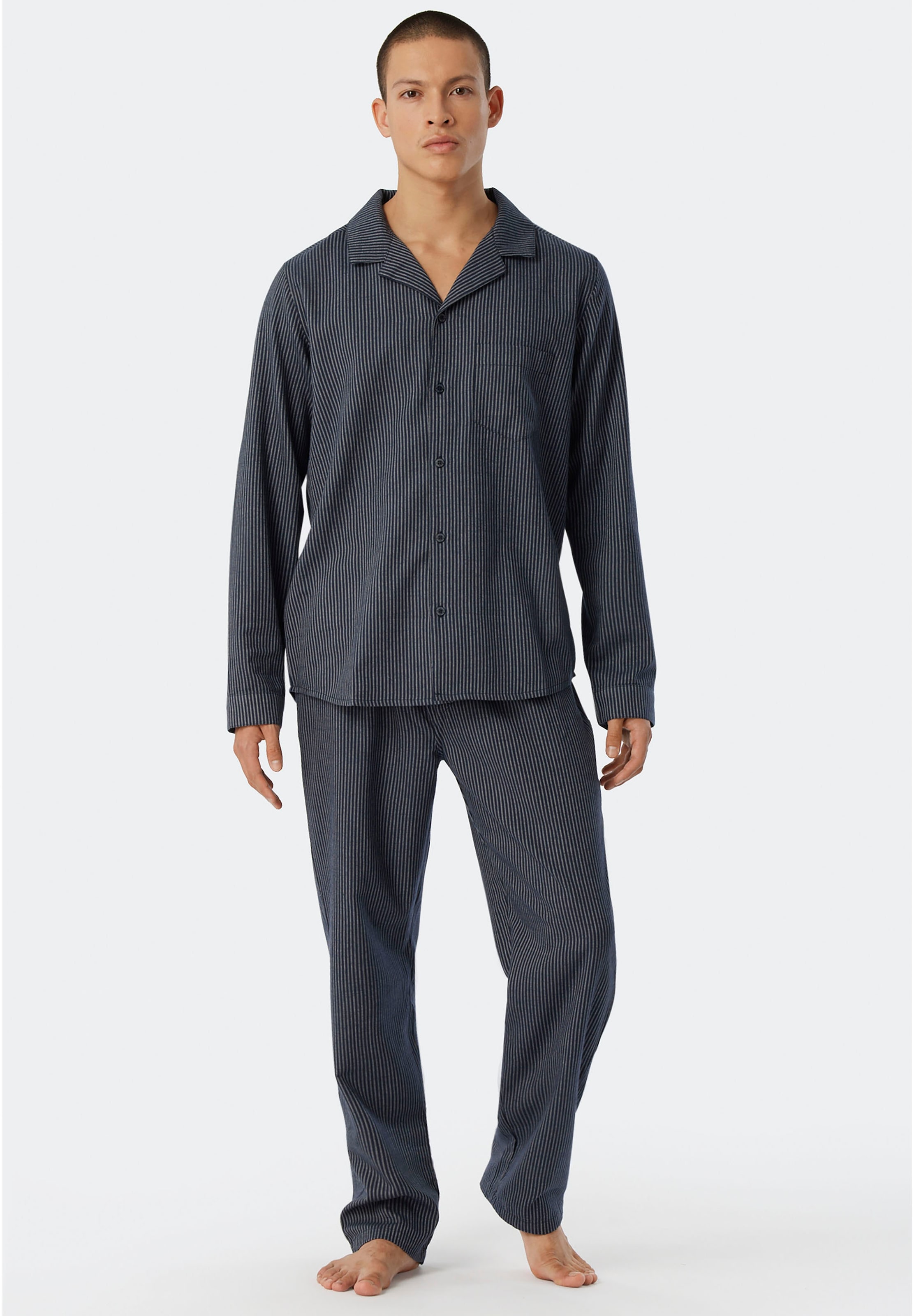 Schiesser Pyjama, online | Webflanell-Qualität Stück), tlg., 1 schöner aus kaufen Jelmoli-Versand (2