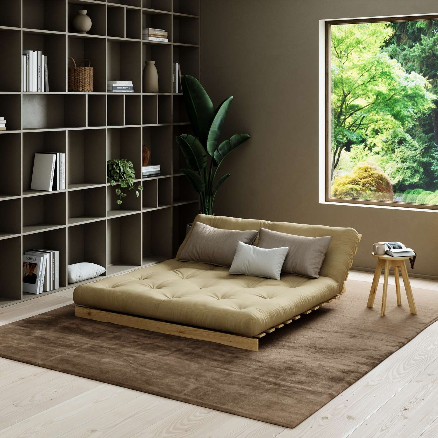 Karup Design Daybett »Roots Schlafsofa, Gästebett, Sofa inkl. Futonmatratze«, Liegefläche 90/140/160 x200 cm, FSC® zertifizierte Kiefer