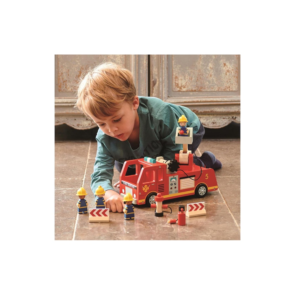Tender Leaf Toys Spielzeug-Feuerwehr »Rettungsfahrzeug Feuerwehrauto«