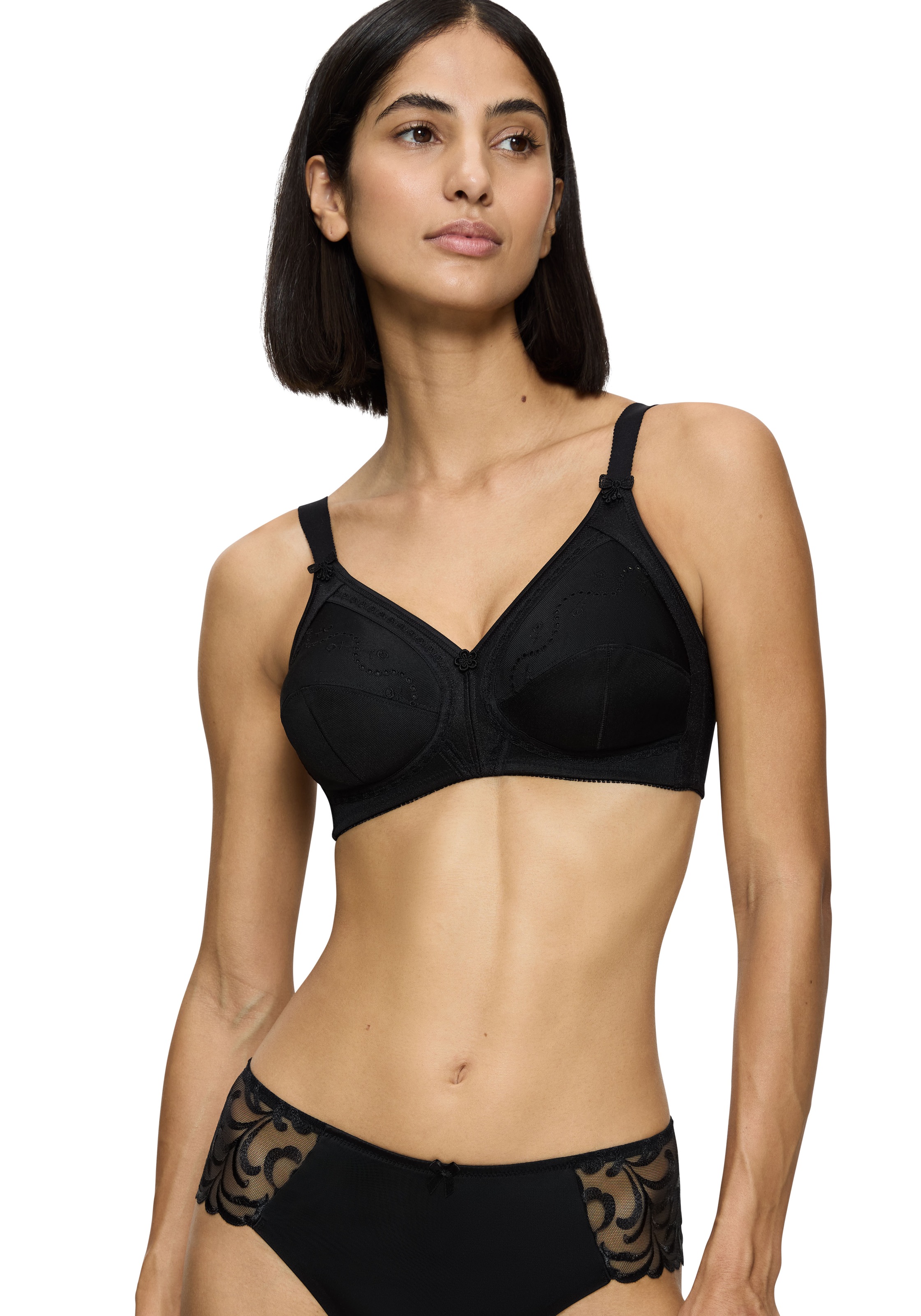 Triumph Bügelloser BH »Doreen + Cotton 01 N« 1 Stk. mit zarter Lochstickerei