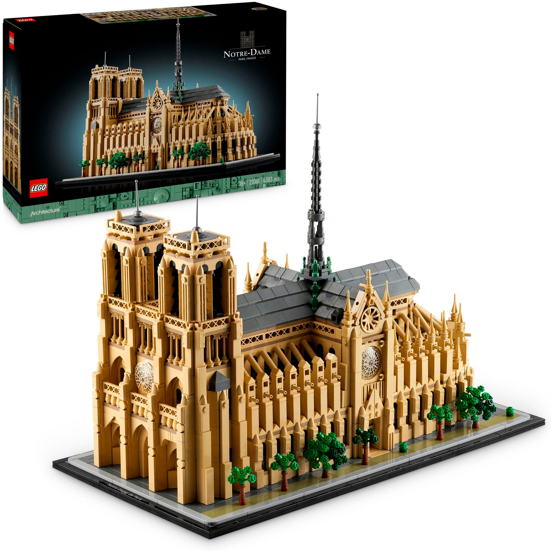 LEGO Konstruktionsspielsteine "Notre-Dame de Paris (21061), LEGO Architecture" Made in Europe