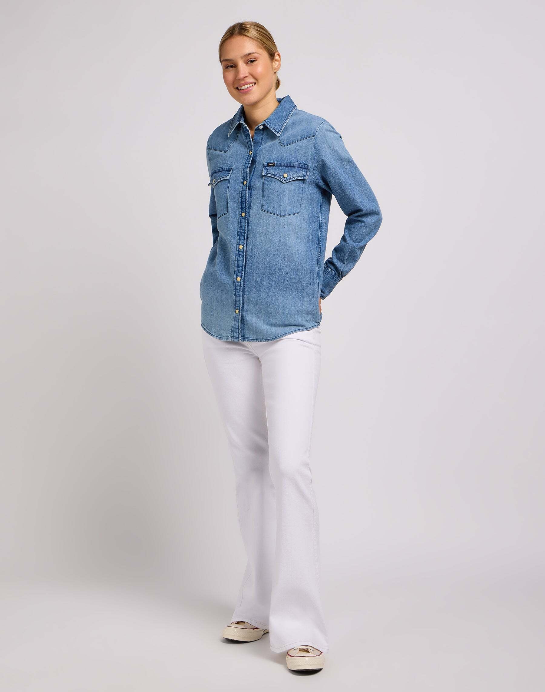 Lee® Jeansbluse »LEE Jeanshemd Regular Western Shirt«