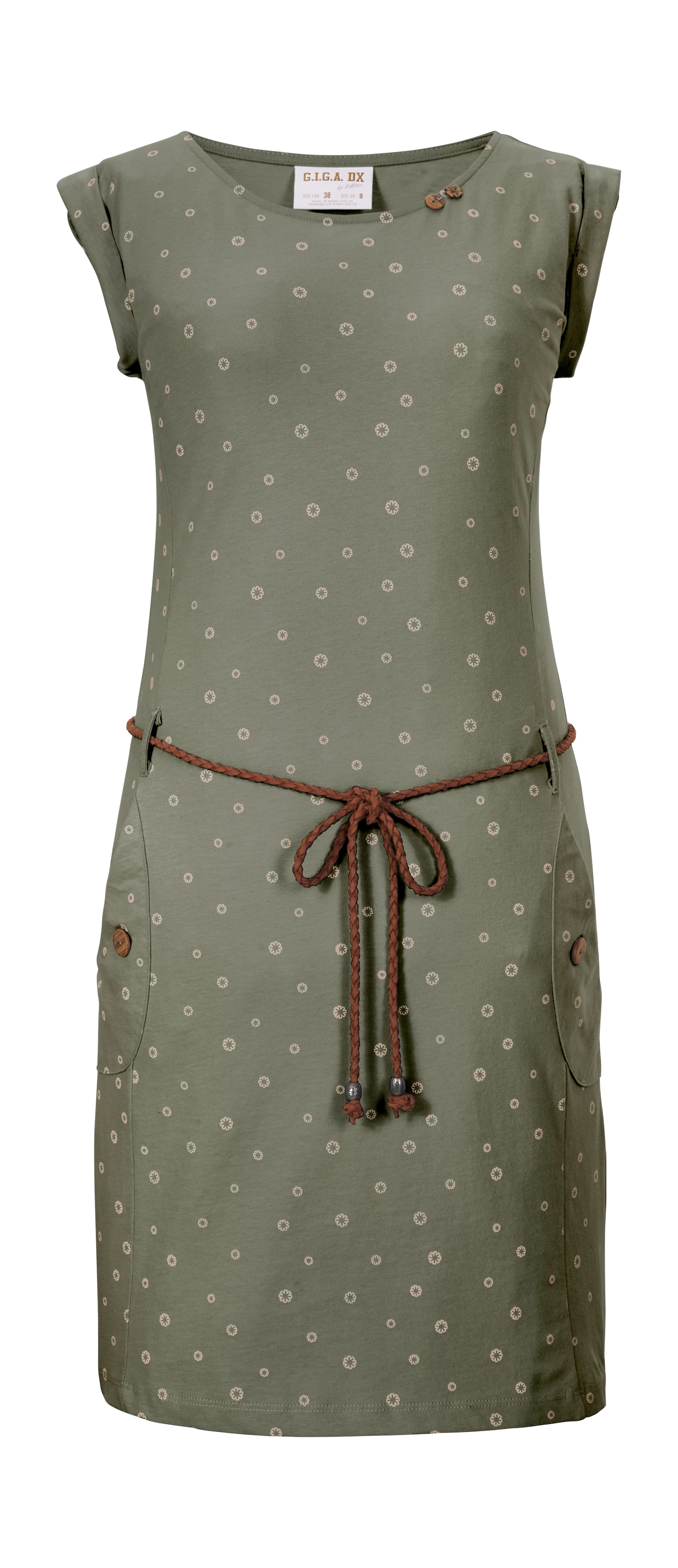 G.I.G.A. DX by killtec Sommerkleid »GS 99 WMN DRSS« Sportives Baumwollkleid mit All Over-Print und maritimem Gürtel