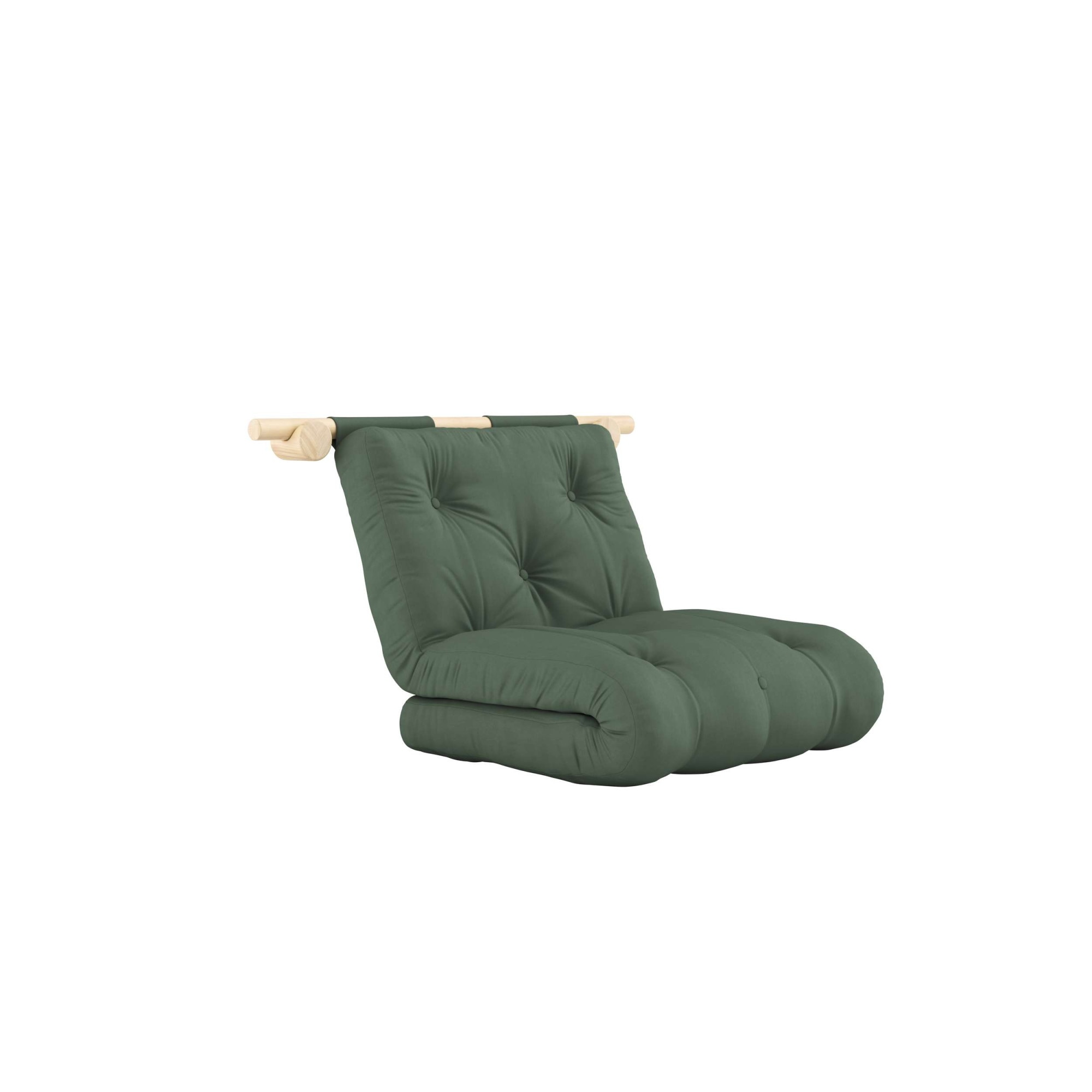 Karup Design Schlafsofa »Hooked Sofa Bed / Sleeper Chair – Sitz- oder Schlafplatz, platzsparend«, Futonmatratze inkl. Halterungsset aus FSC®-zertifiziertem Massivholz