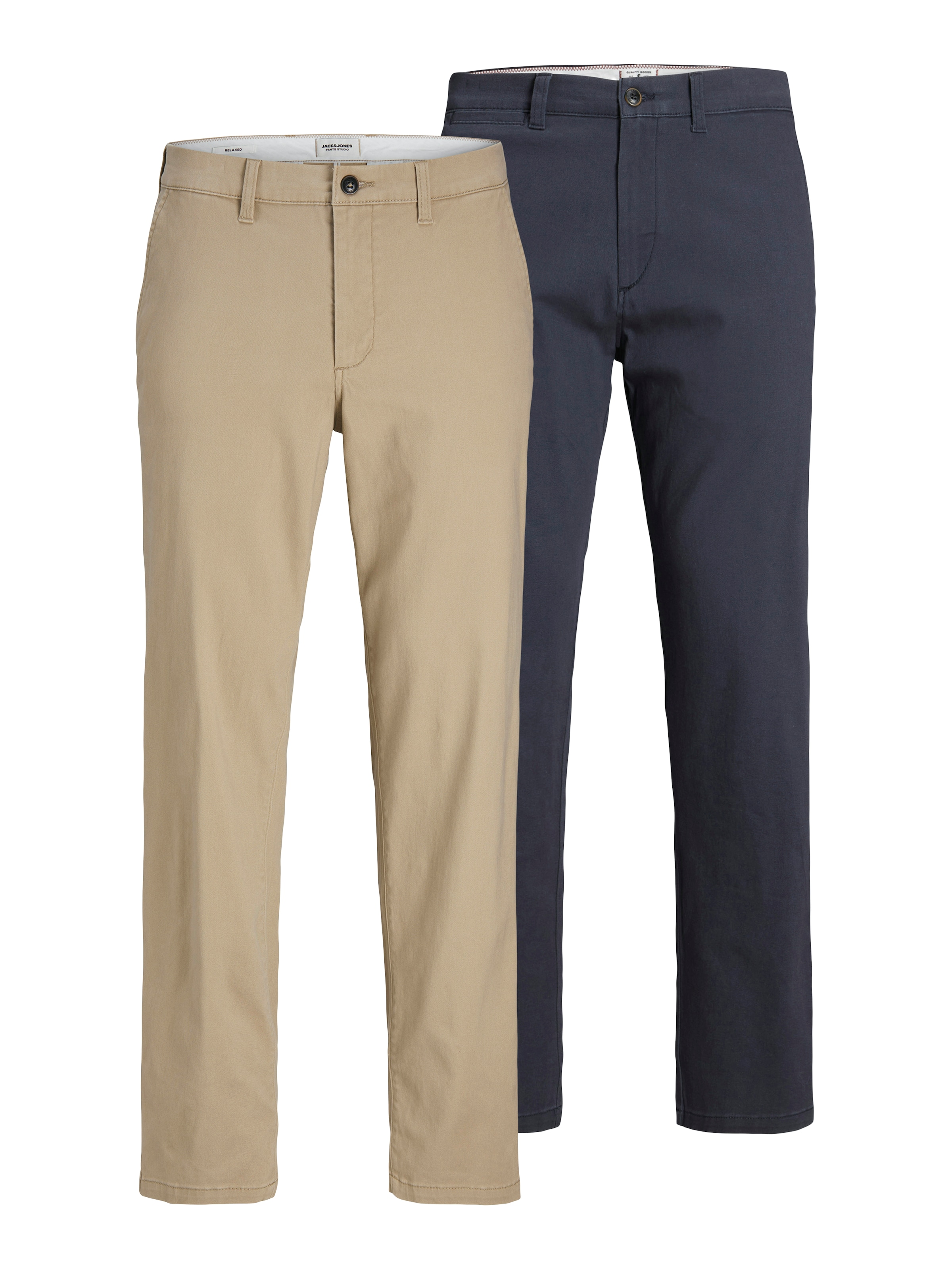 Jack & Jones Chinohose »JPSTKANE DAVE CHINO 2PK MP NOOS« In vorgewaschener Qualität