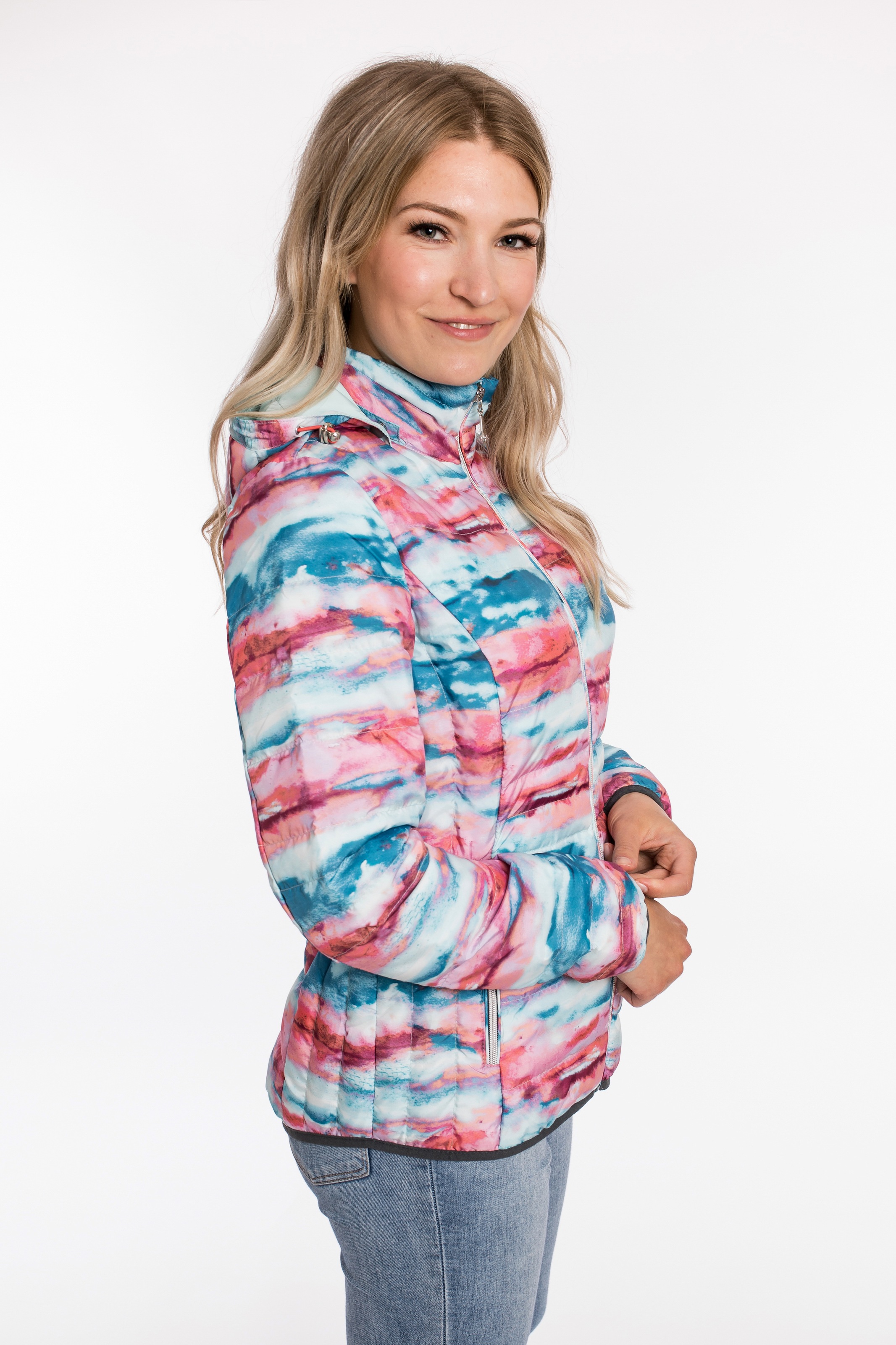 DEPROC Active Winterjacke »WILDCAT HILL Women«, Steppjacke mit aussergewöhnlichem Design