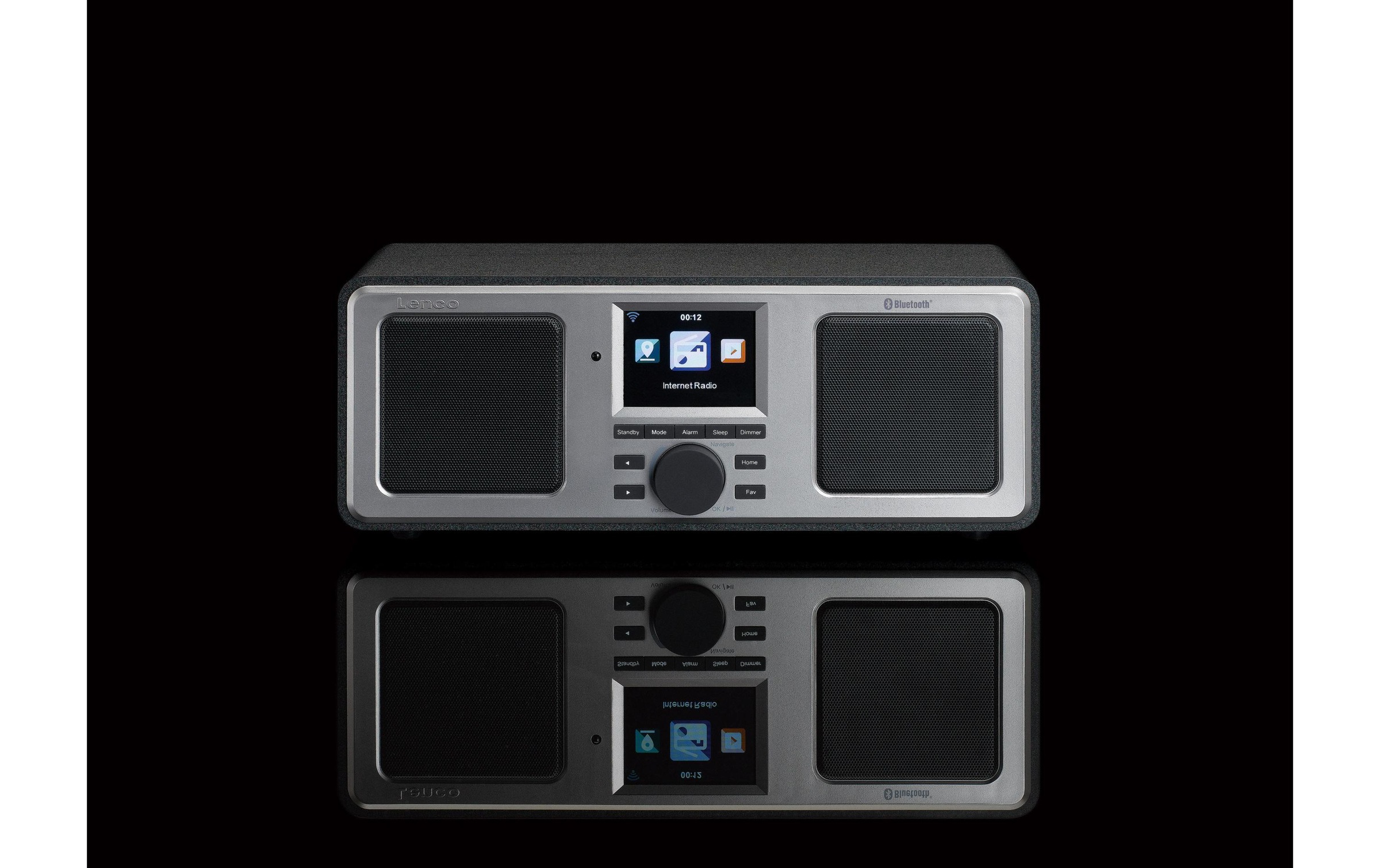 Lenco Internet-Radio »DIR-150 Schwarz«, (Bluetooth-WLAN Internetradio-FM-Tuner)