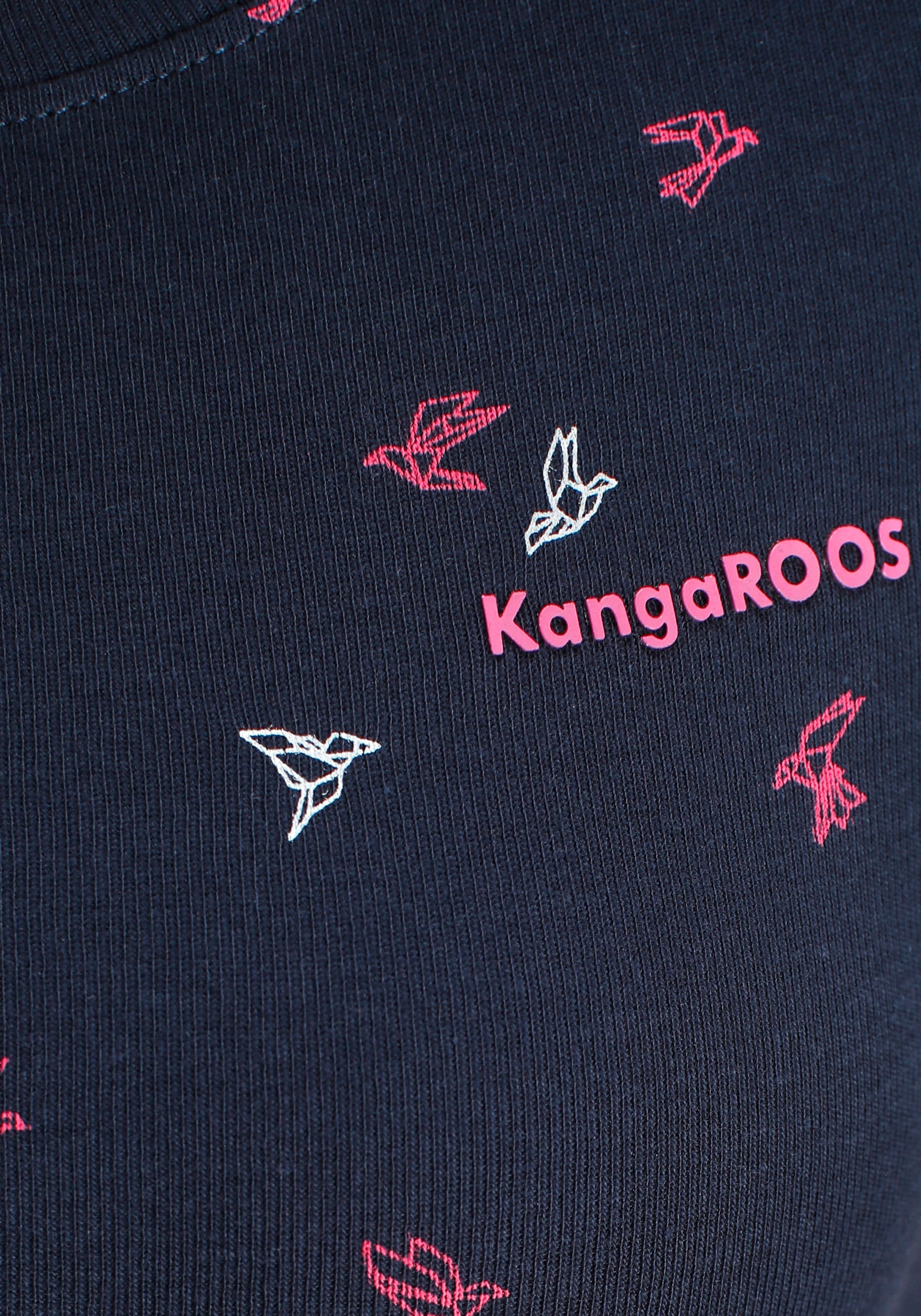 KangaROOS T-Shirt, mit filigranem Allover-Print - NEUE FARBEN