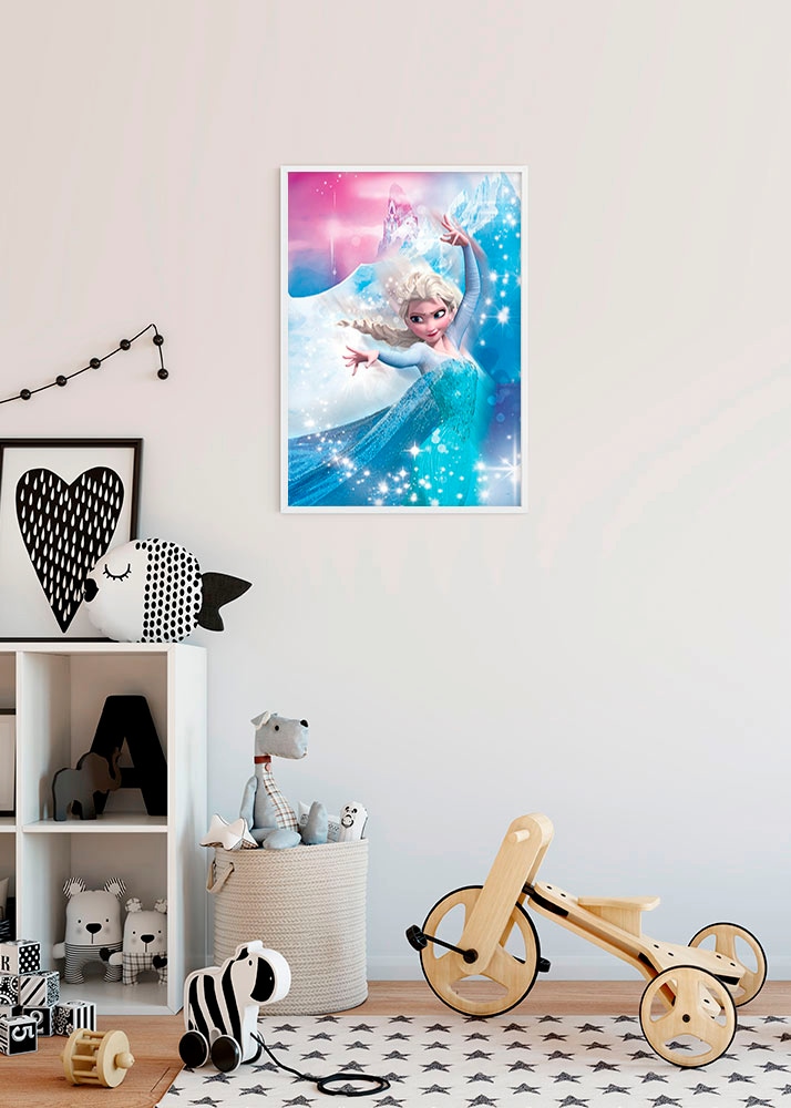 Komar Poster »Frozen 2 Elsa Action«, Disney, (1 St.), Kinderzimmer, Schlafzimmer, Wohnzimmer