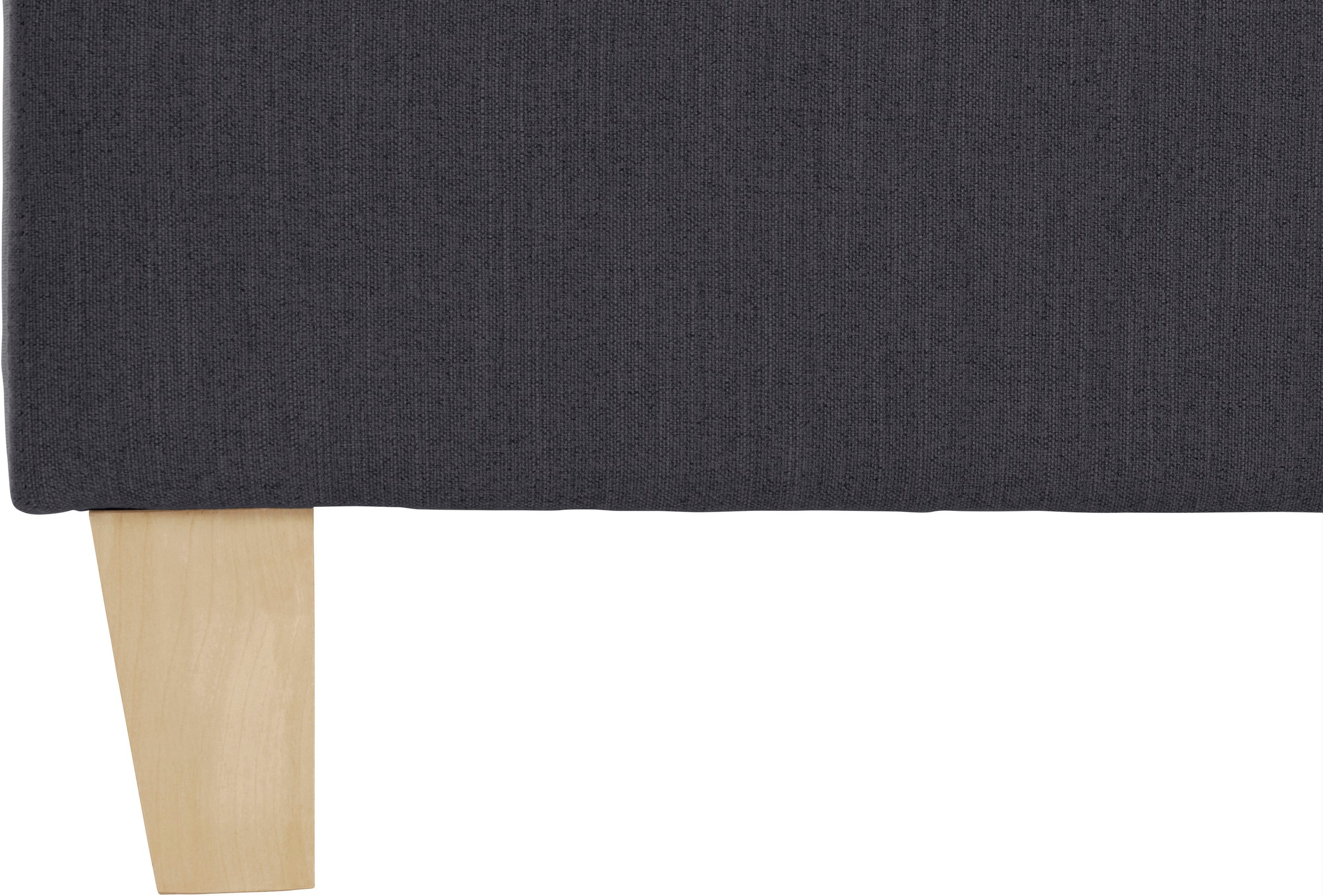 GOODproduct Polsterbett »Heddi«, in 5 Breiten: von 90cm-200cm, Biese am Kopfteil, Strukturstoff