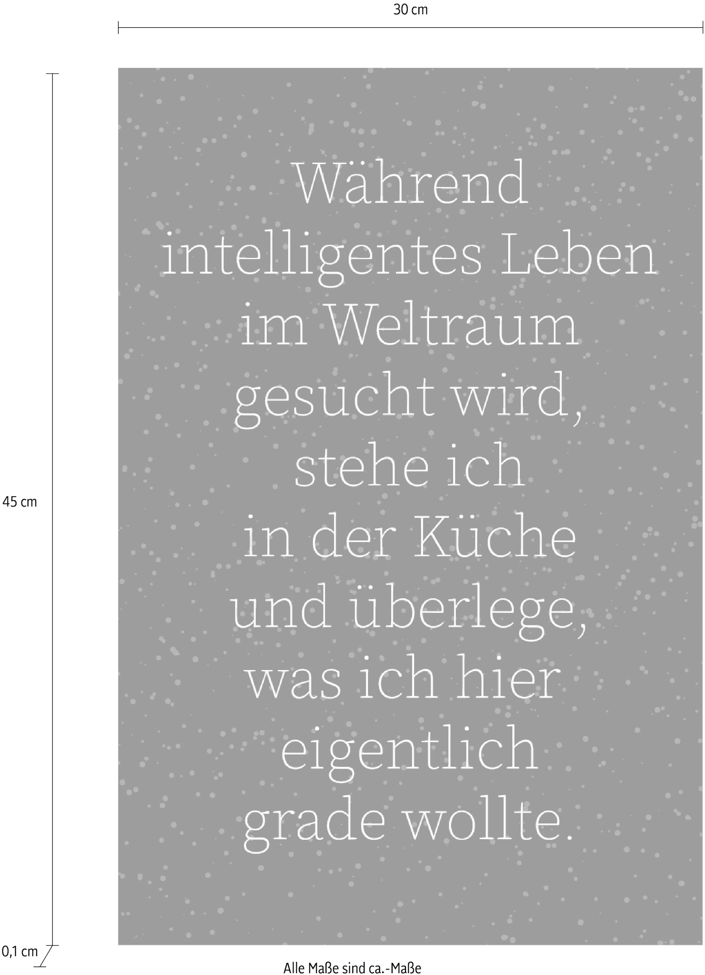 ❤ queence Wanddekoobjekt »Weltraum und Küche«, Spruch, Schriftzug aus  Stahlblech kaufen im Jelmoli-Online Shop
