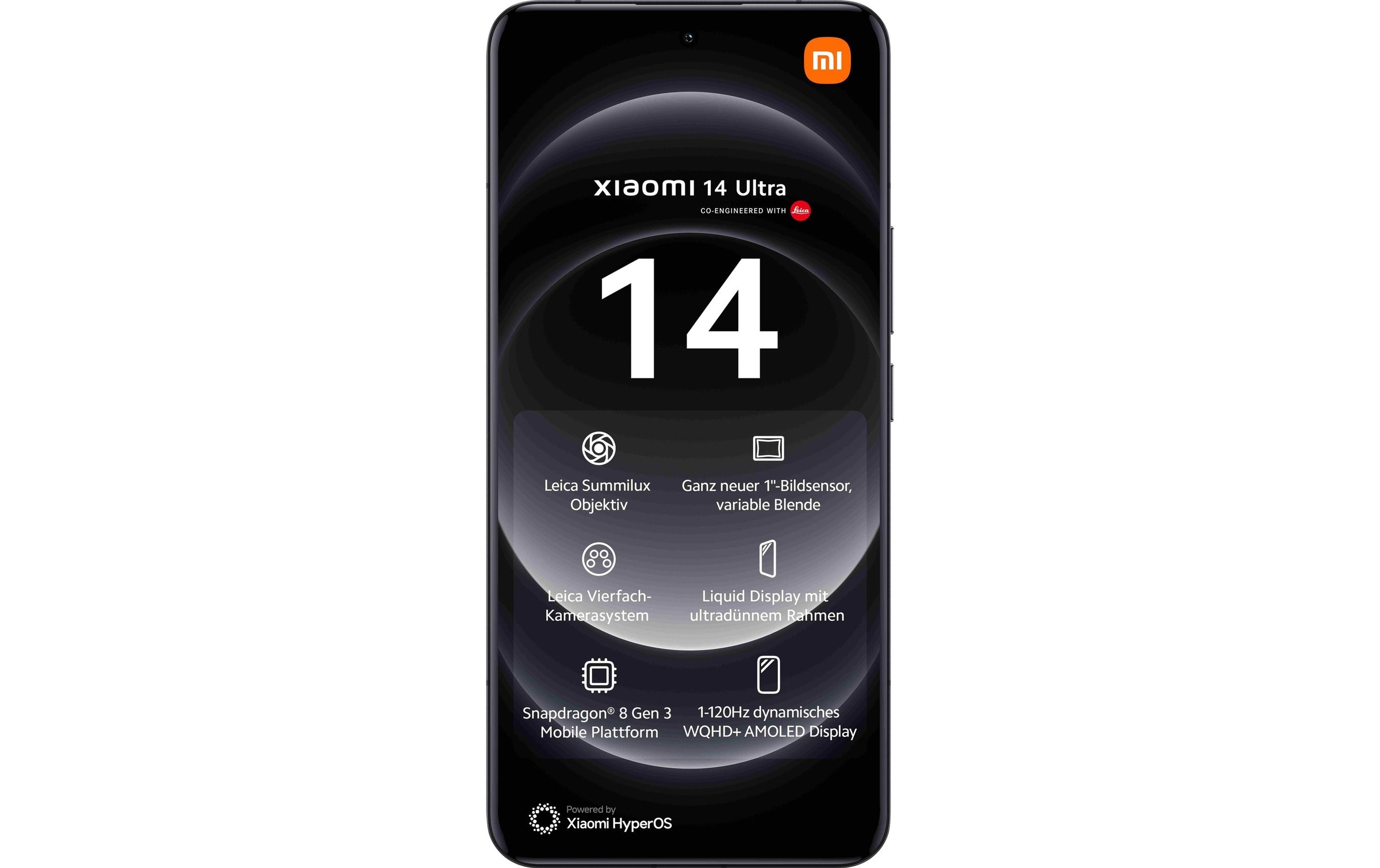 Xiaomi Smartphone »14 Ultra 5G 512 GB Schwarz«, schwarz