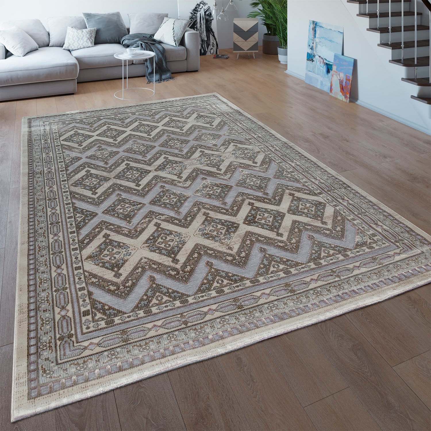 Paco Home Teppich »Lotus 371«, rechteckig, 9 mm Höhe, Kurzflor, Orient