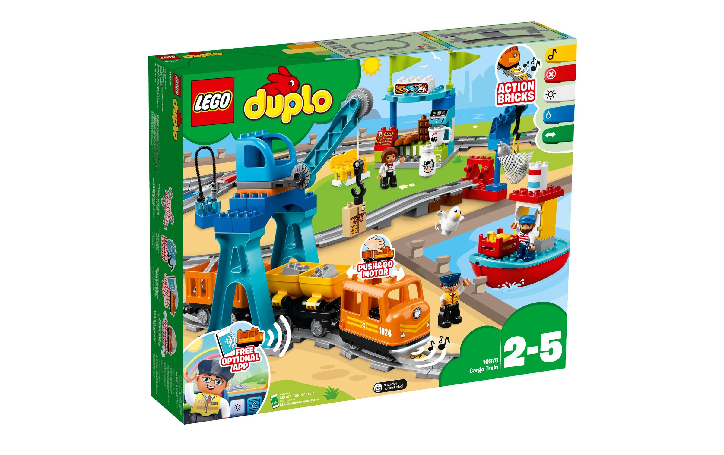 LEGO® Konstruktionsspielsteine »DUPLO Güterzug 10875«