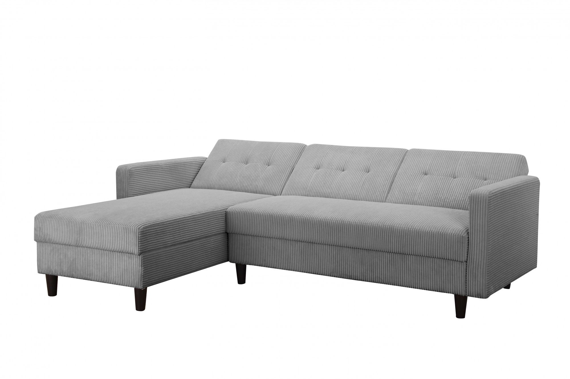 Dorel Home Ecksofa »Hartford II«, mit Bettfunktion und Stauraum, Recamiere beidseitig montierbar