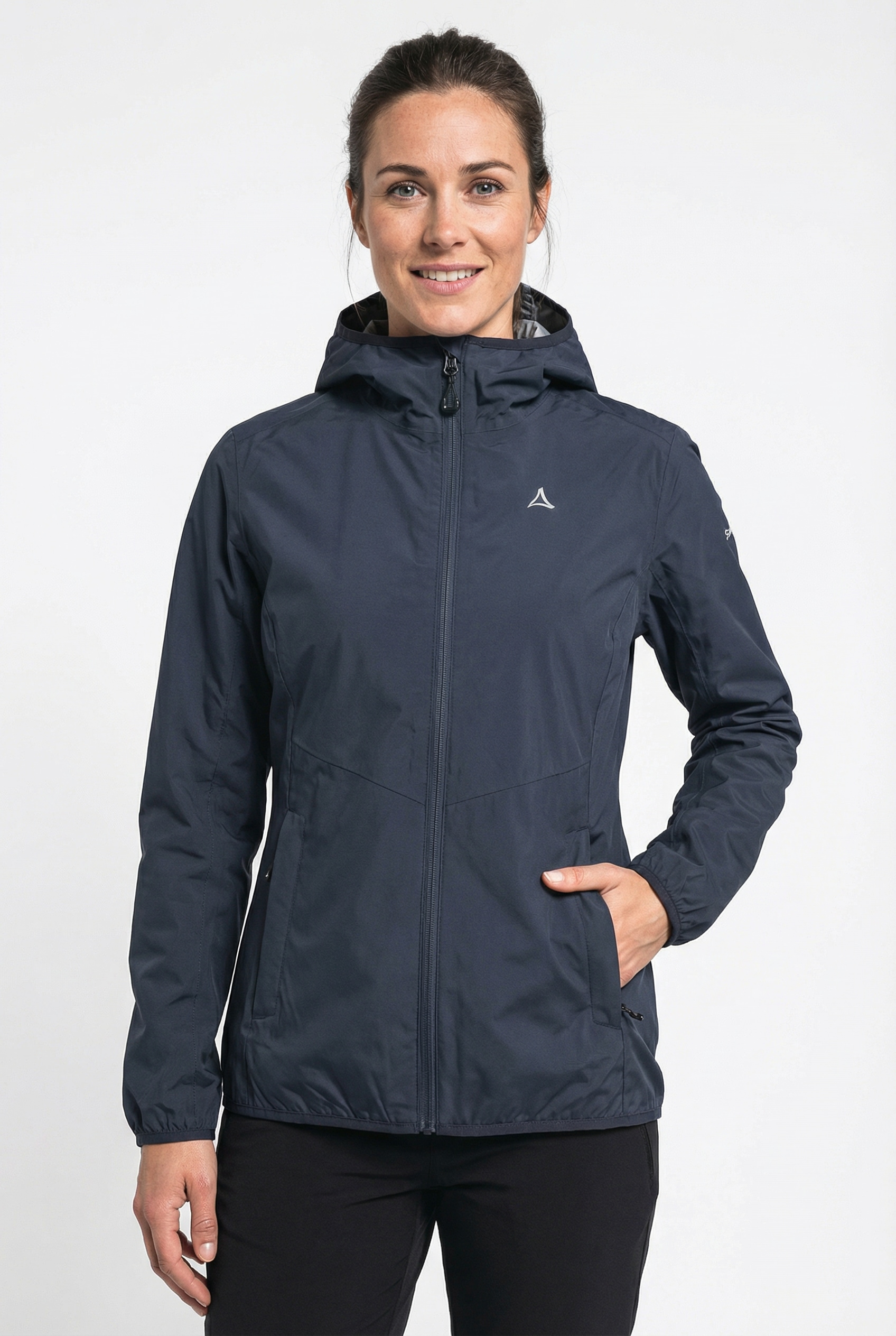Schöffel Navy Blazer Regenjacke "Jacket Style Migandi Wms" Mit Kapuze
