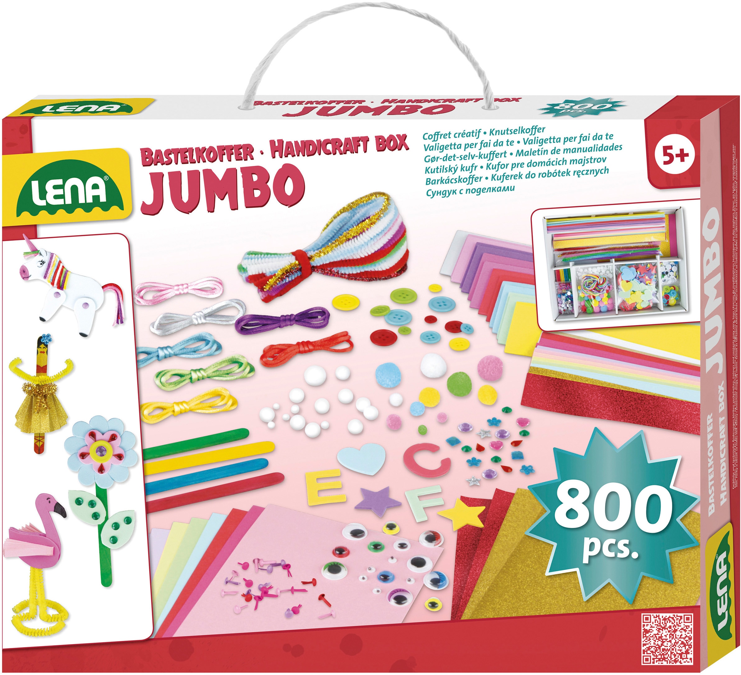 Kreativset »Bastelkoffer Jumbo, pink«